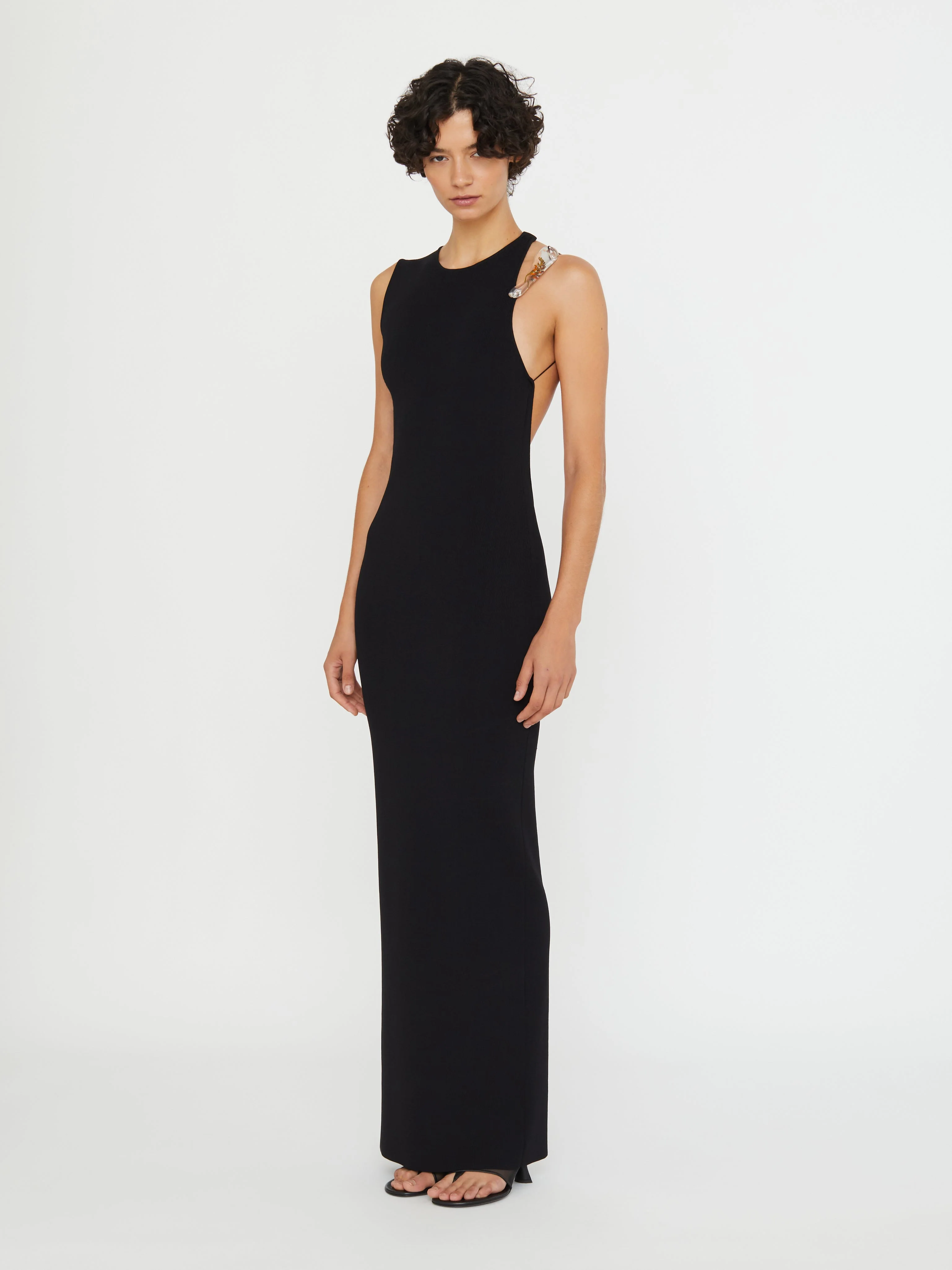 Christopher Esber - Encased Nature Resin Knit Column Dress