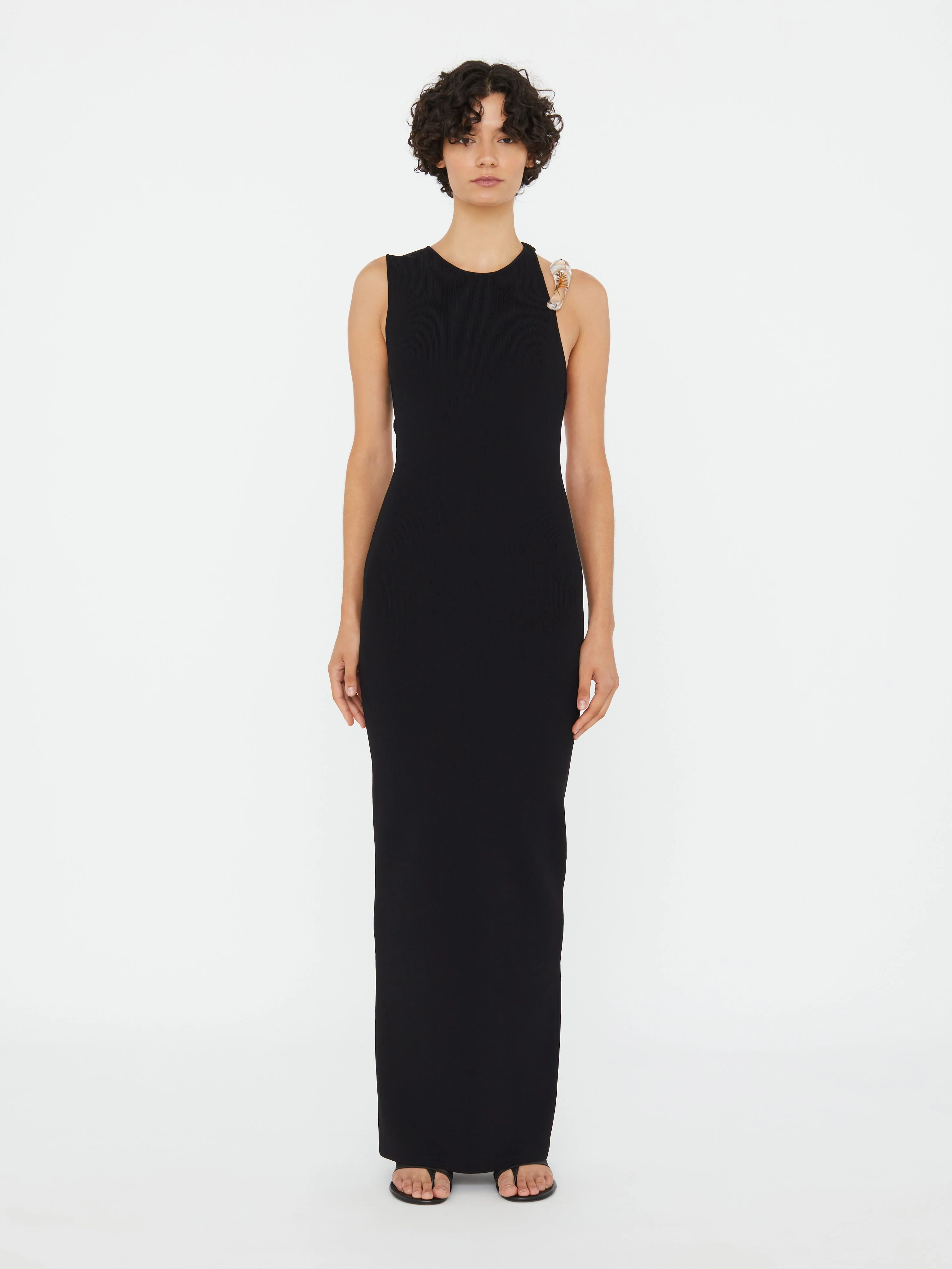 Christopher Esber - Encased Nature Resin Knit Column Dress - Image 4