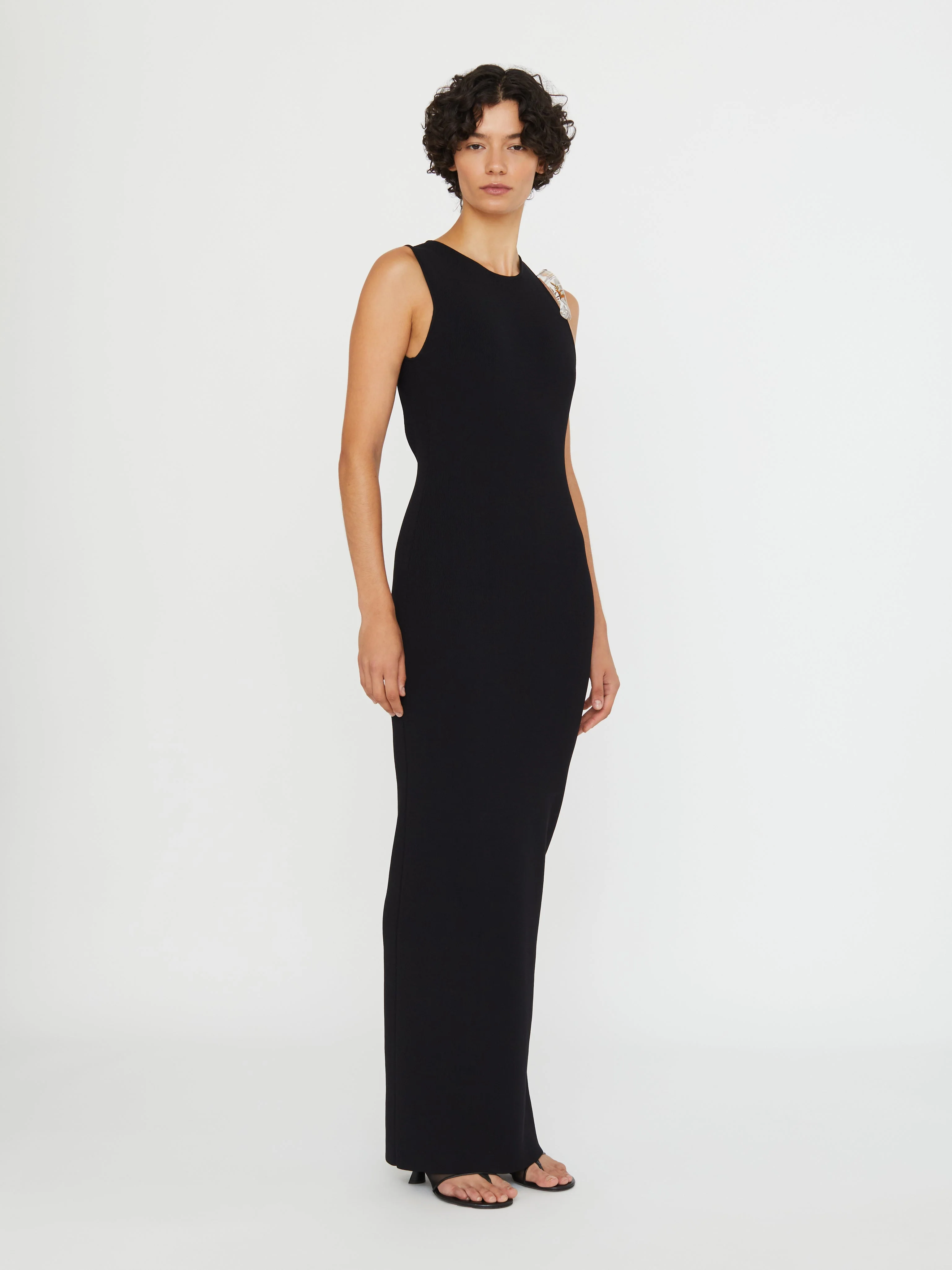 Christopher Esber - Encased Nature Resin Knit Column Dress - Image 5