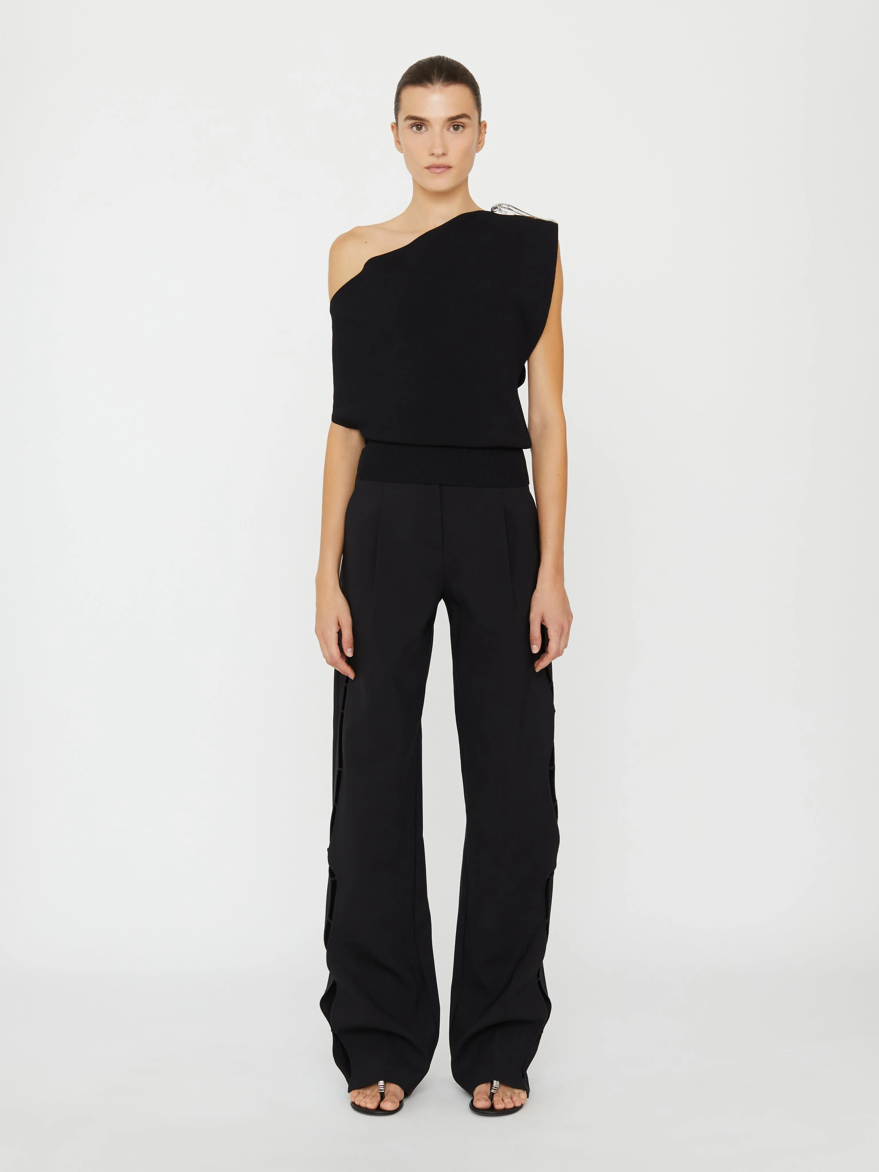 Christopher Esber - Encased Nature Resin Knit Shoulder Top - Image 3