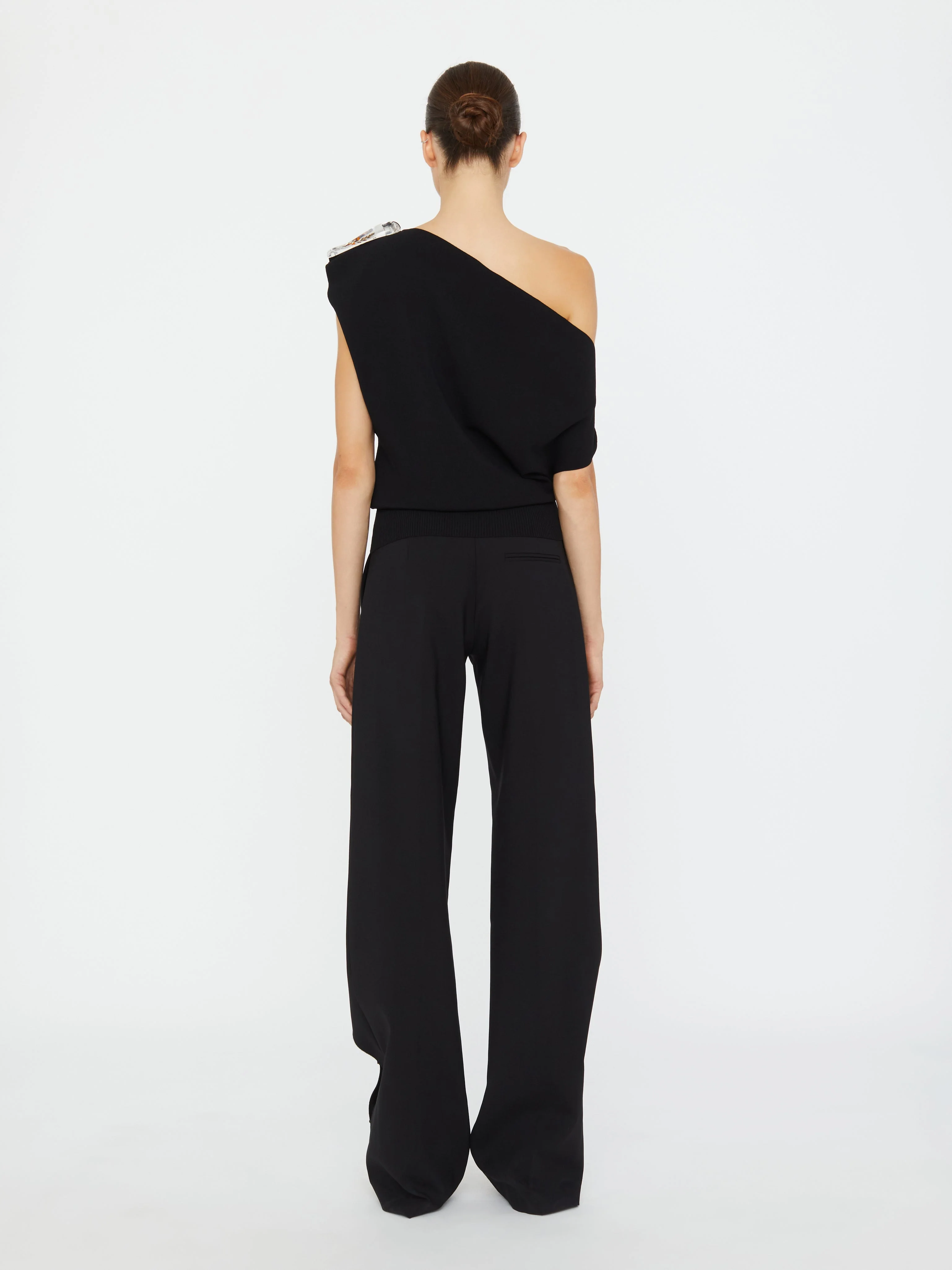 Christopher Esber - Encased Nature Resin Knit Shoulder Top - Image 5