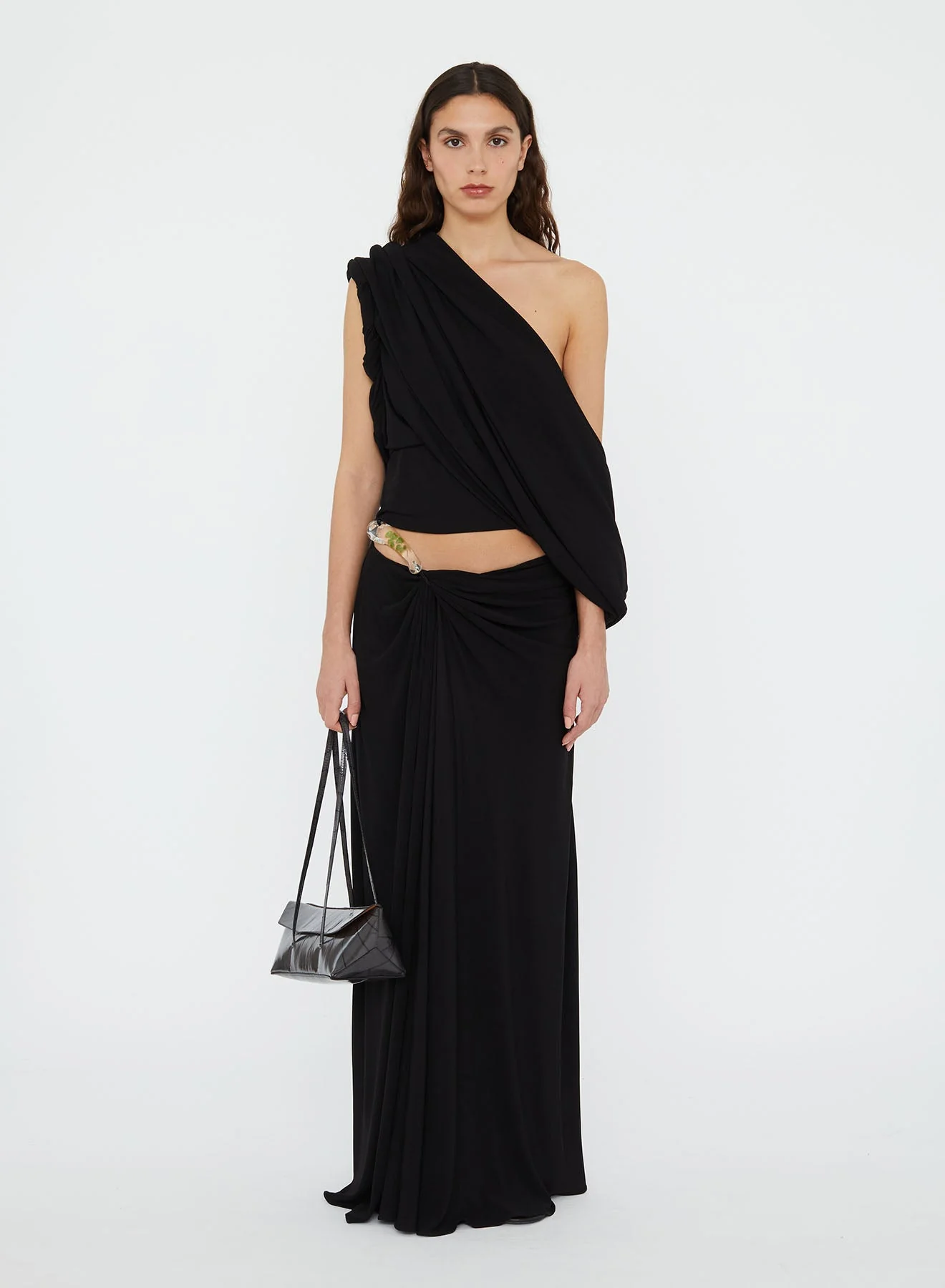 Christopher Esber - Encased Nature Suspended Jersey Skirt