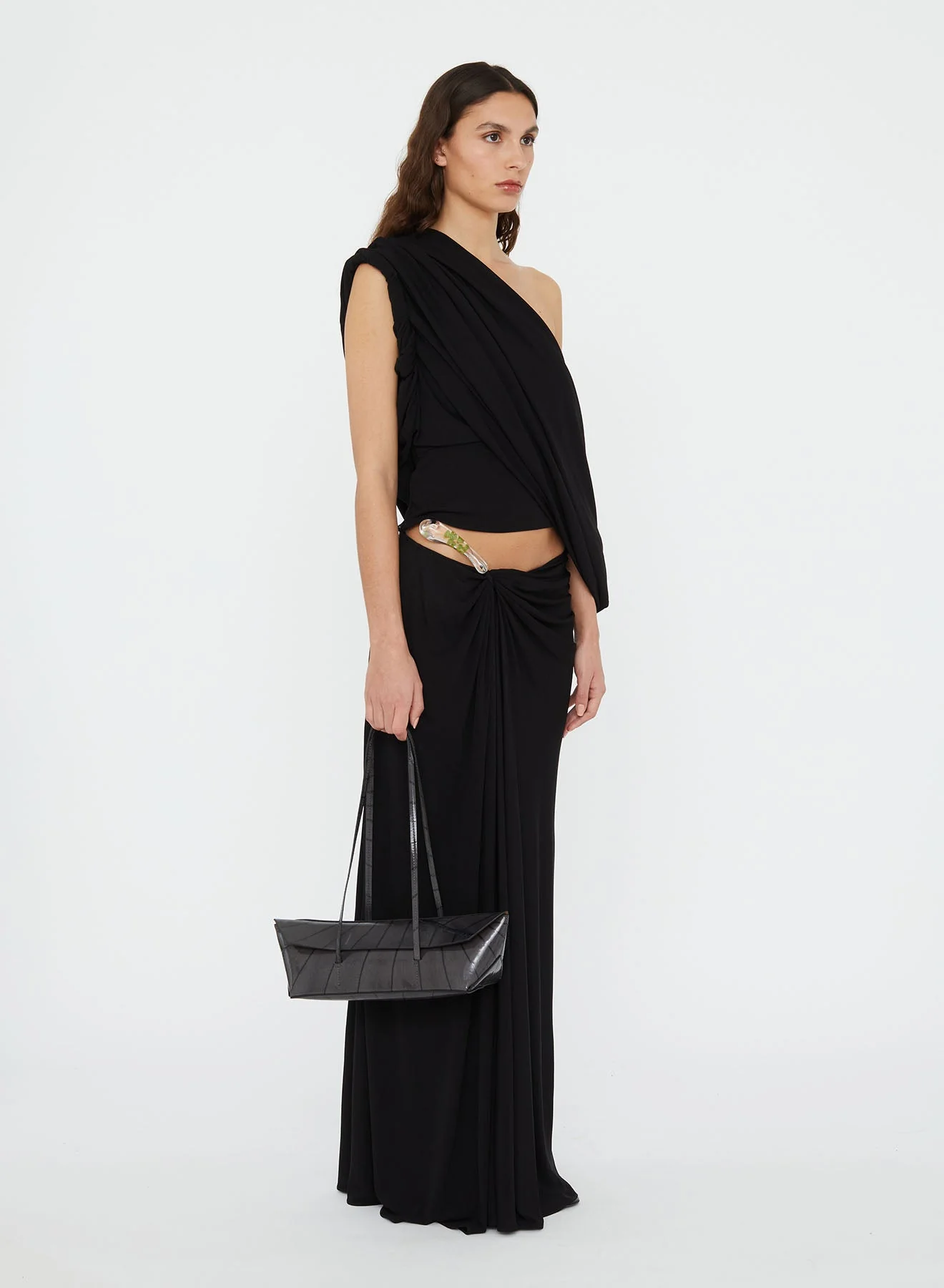 Christopher Esber - Encased Nature Suspended Jersey Skirt - Image 3