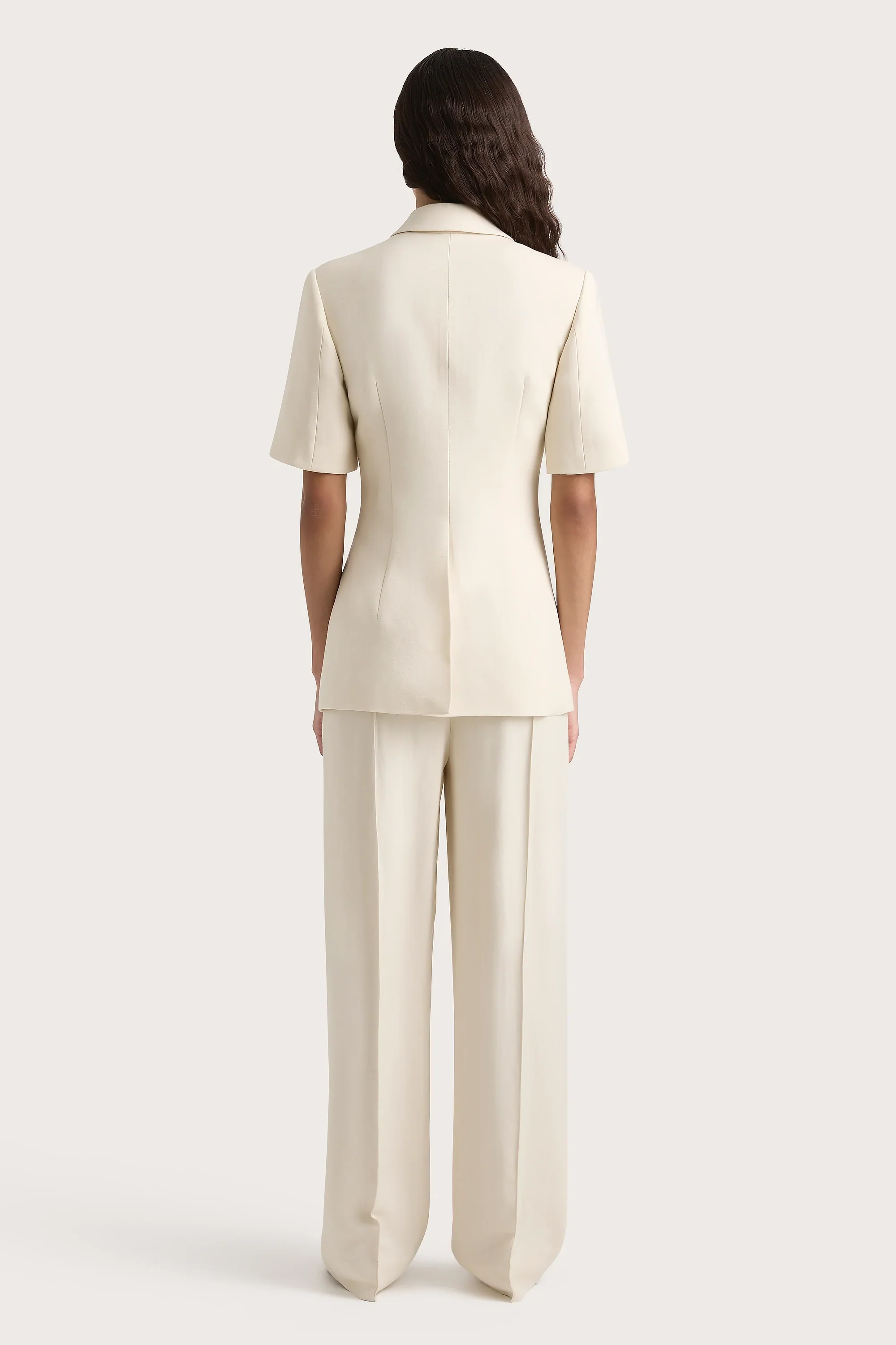 Faithfull - Enna Short Sleeve Blazer Beige - Final Sale - Image 10