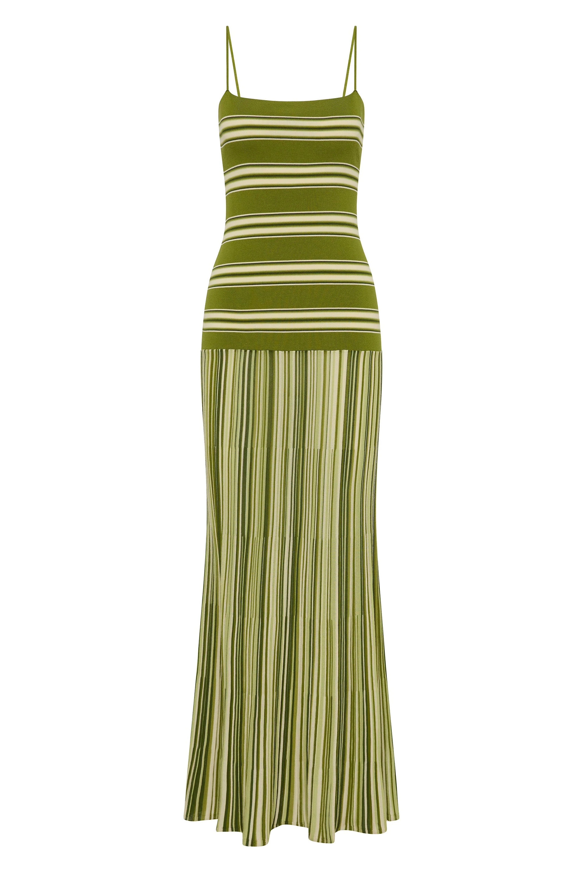 Faithfull - Esenia Knit Dress Ombre Stripe Macro Juniper - Image 7