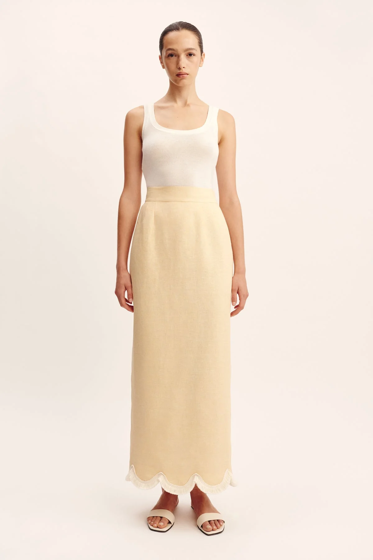Posse - ESSIE COLUMN SKIRT - DUSTY CITRON - Image 3