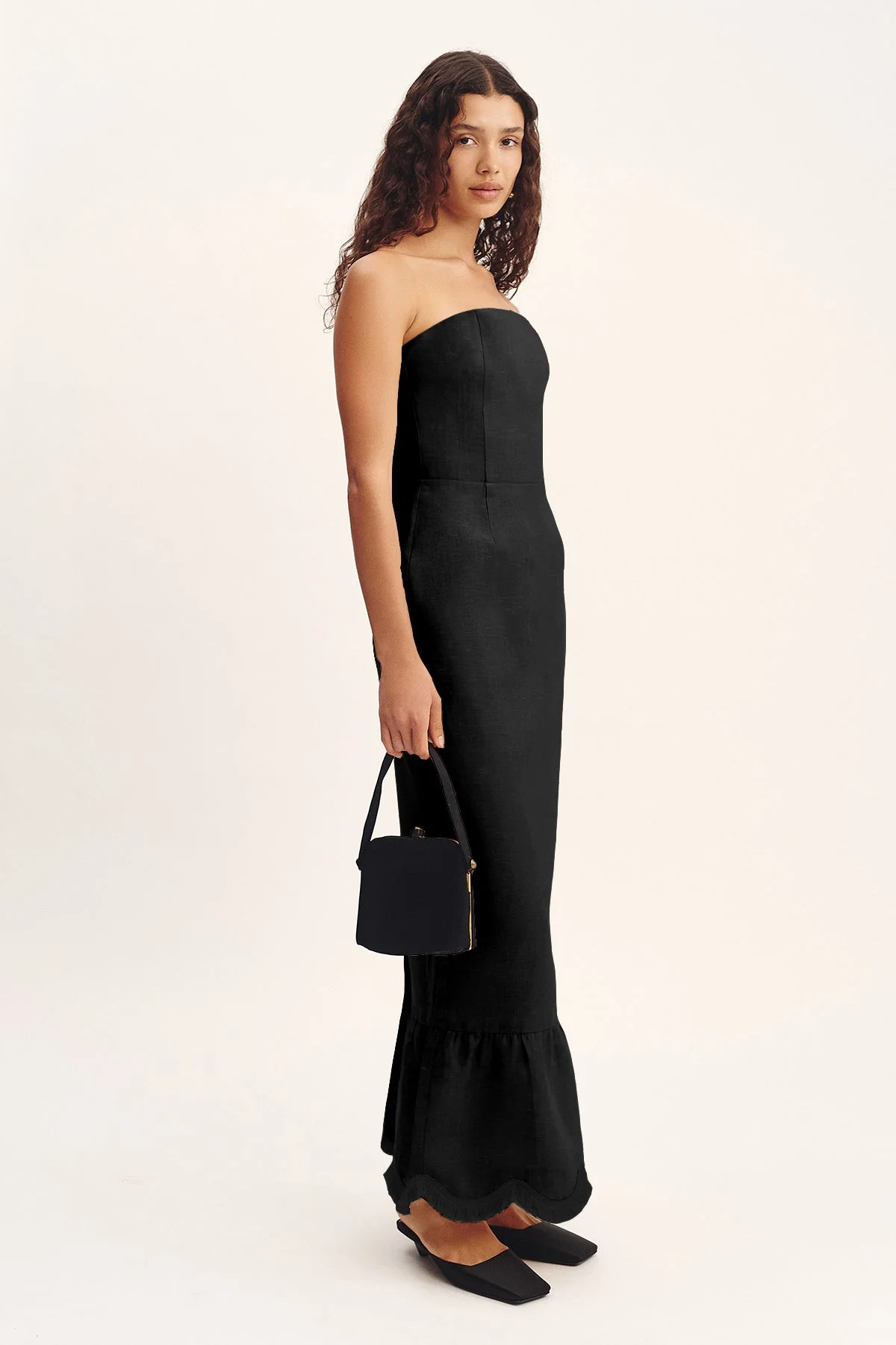 Posse - ESSIE STRAPLESS DRESS - BLACK - Image 3