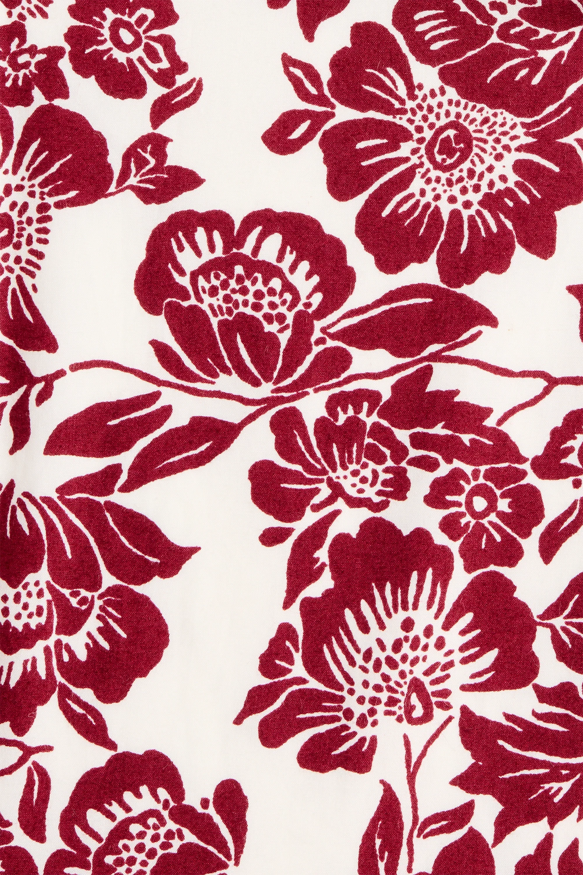 Faithfull - Estelle Fitted Shirt Striped Floral Wine - Final Sale - Image 5