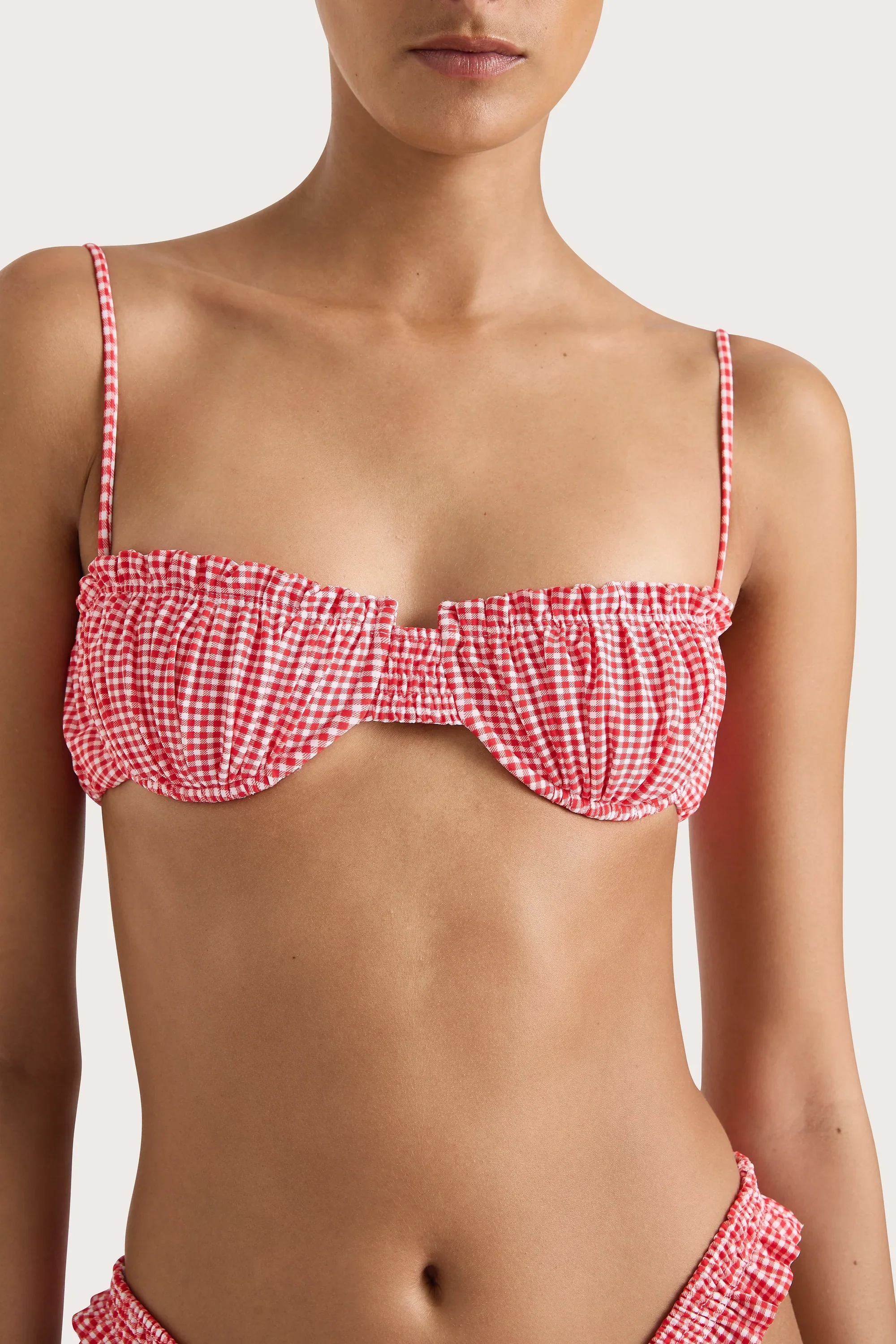 Faithfull - Esterel Bikini Top Gingham Red - Final Sale - Image 3