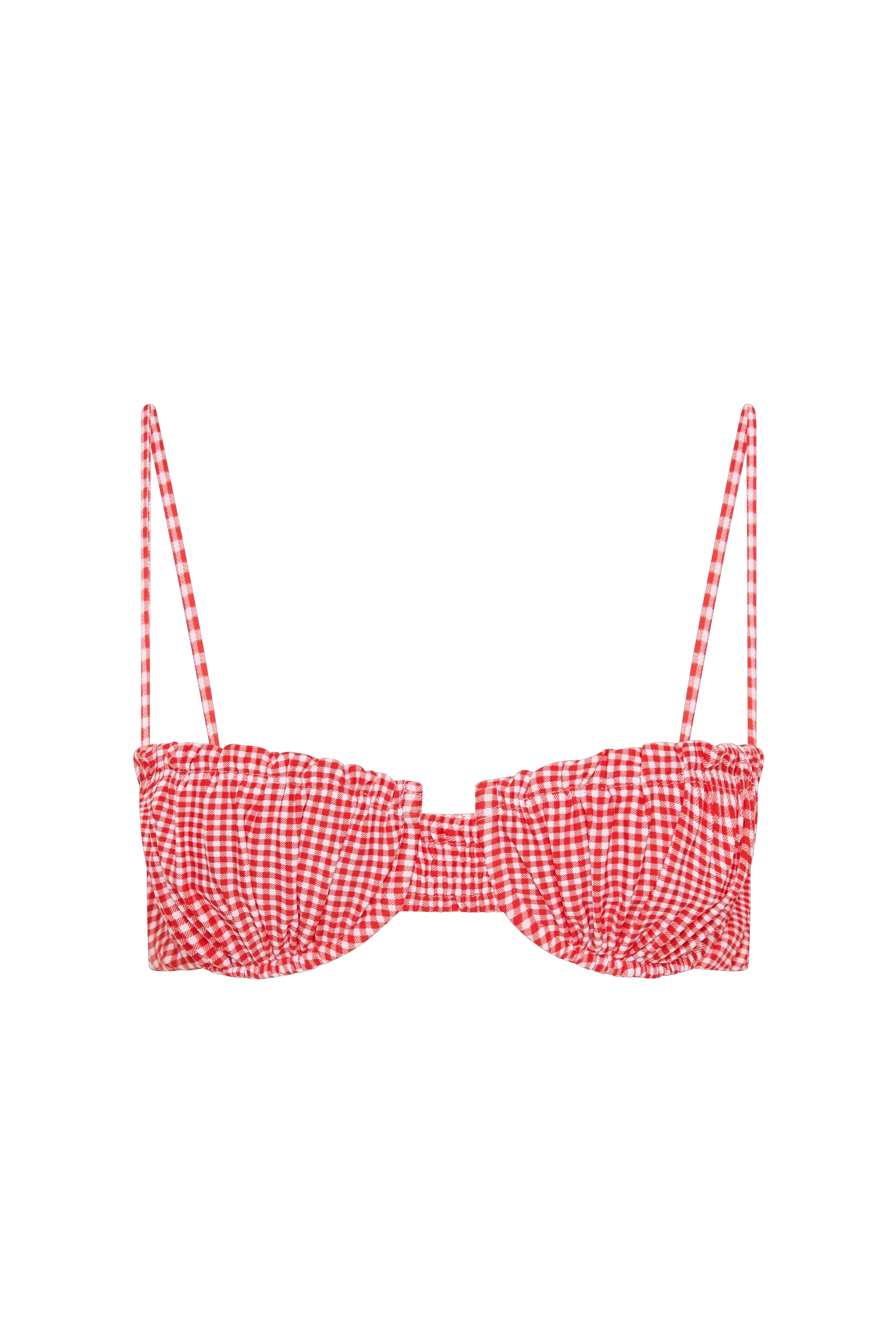 Faithfull - Esterel Bikini Top Gingham Red - Final Sale - Image 8