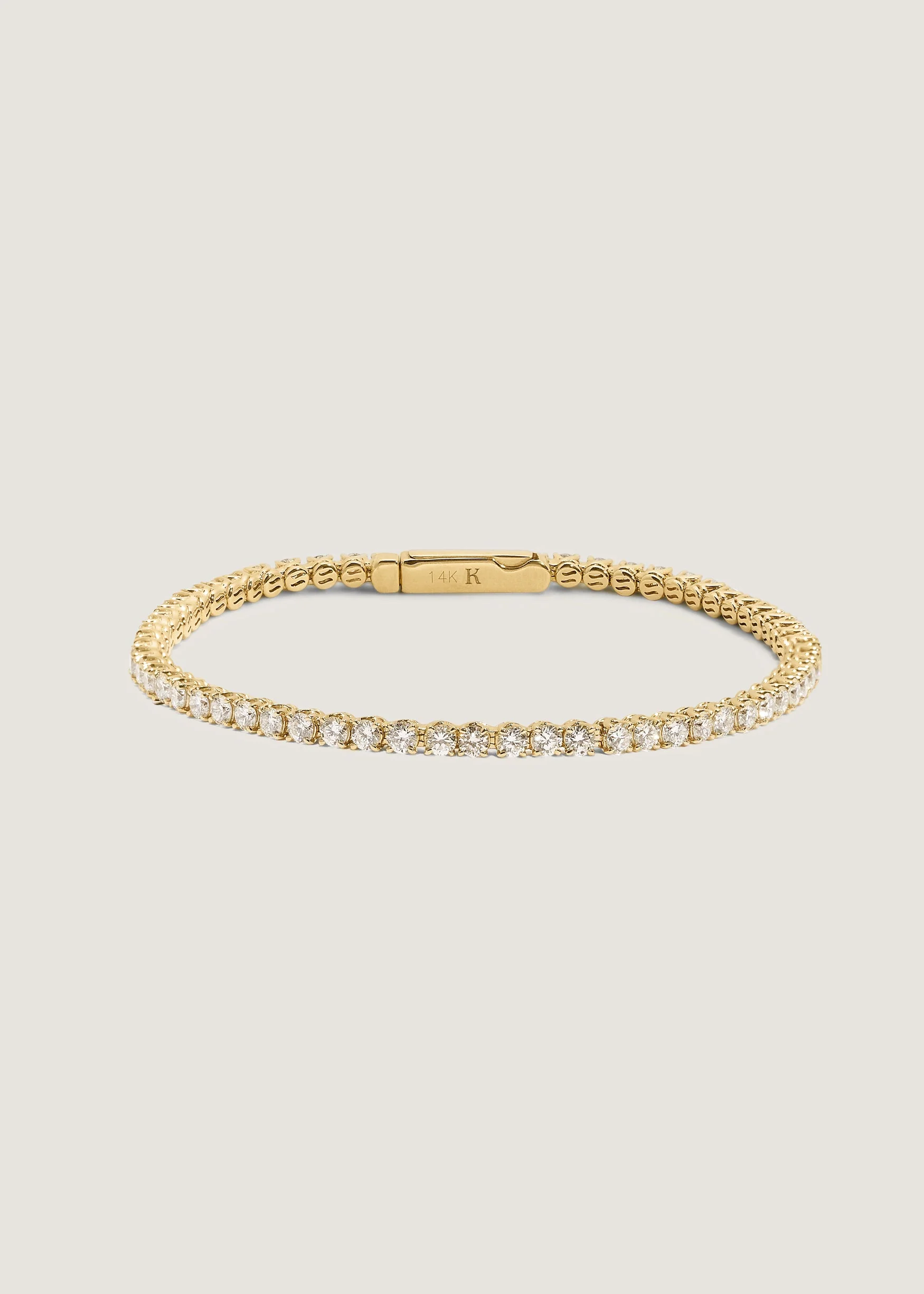 Kinn - Eternity Diana Tennis Bracelet 3ctw Yellow Gold