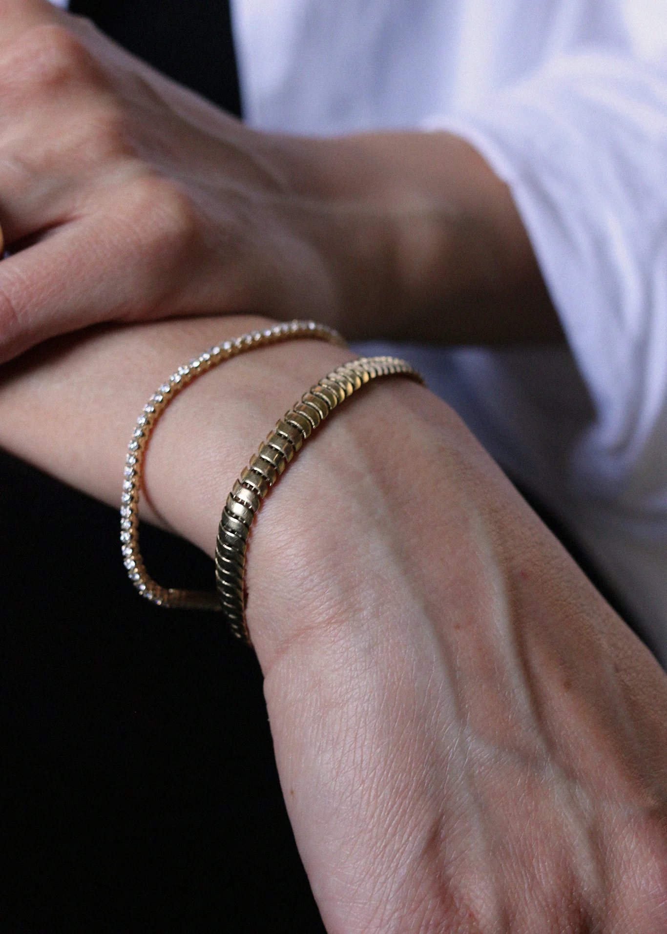Kinn - Eternity Diana Tennis Bracelet 3ctw Yellow Gold - Image 4