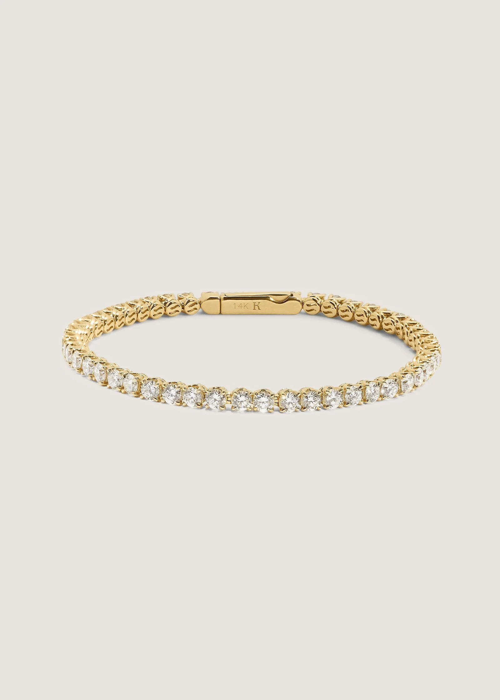 Kinn - Eternity Diana Tennis Bracelet 5ctw Yellow Gold