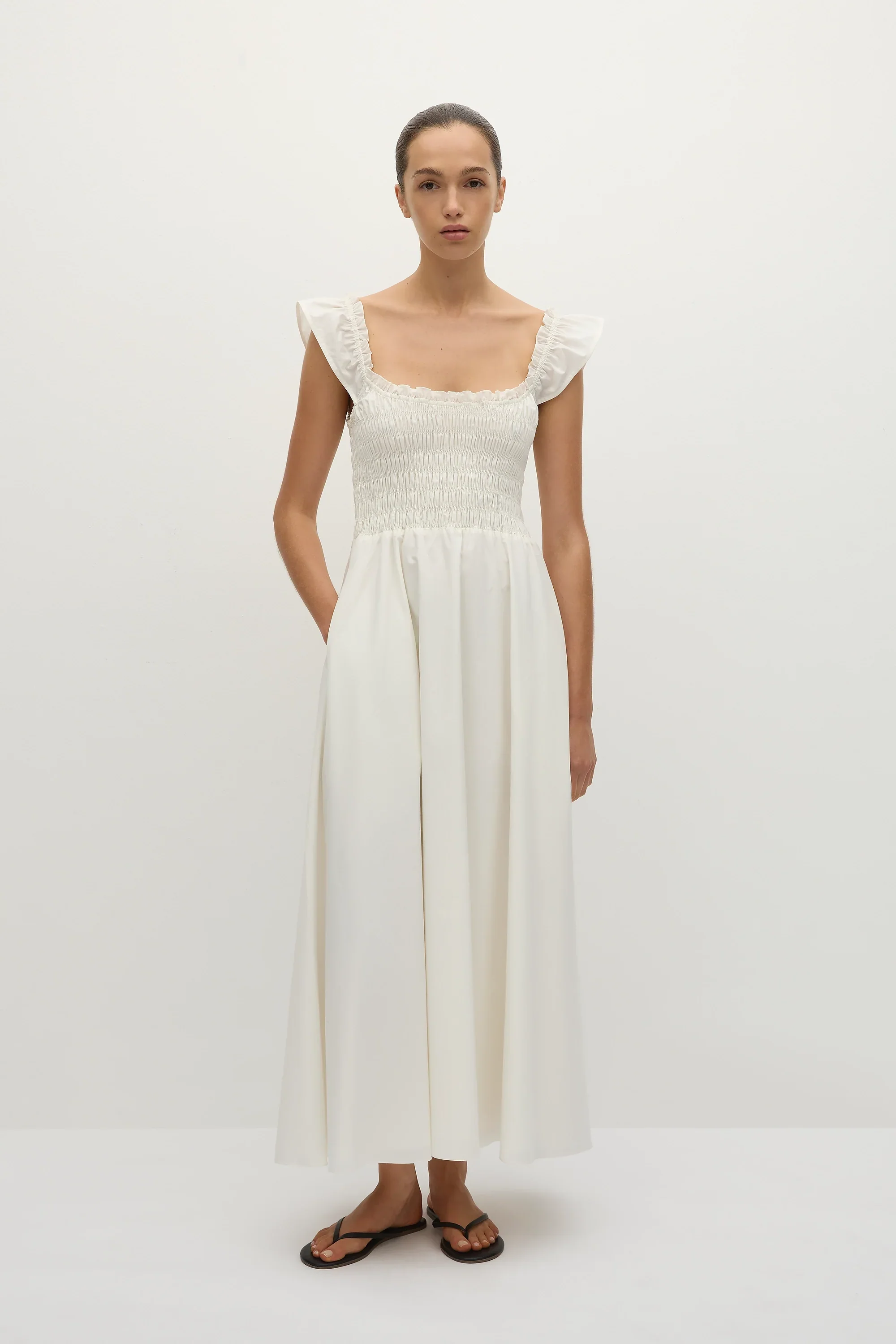 Faithfull - Eudora Midi Dress White - Final Sale