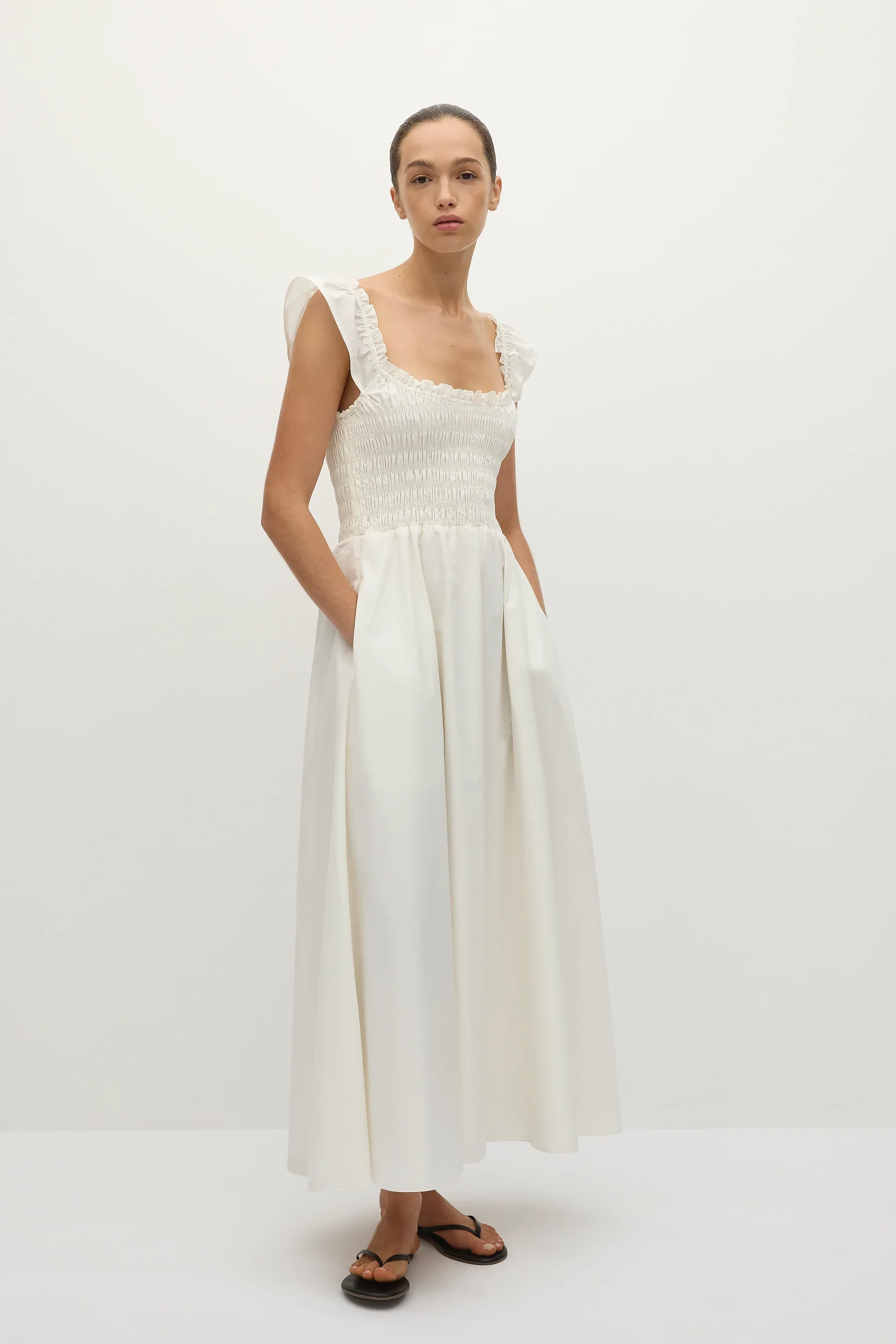 Faithfull - Eudora Midi Dress White - Final Sale - Image 3