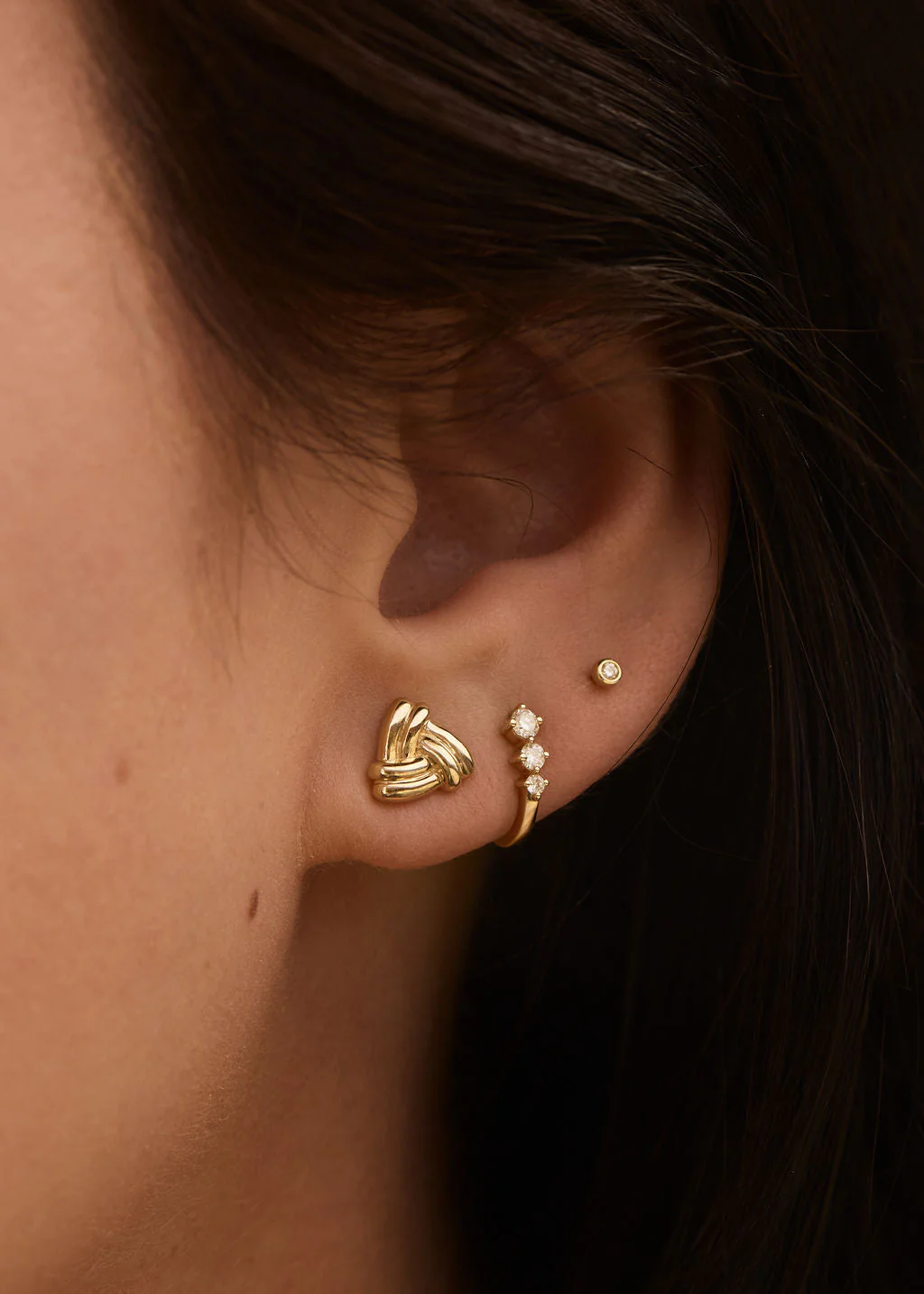 Kinn - Eula Knot Stud Earrings - Image 2