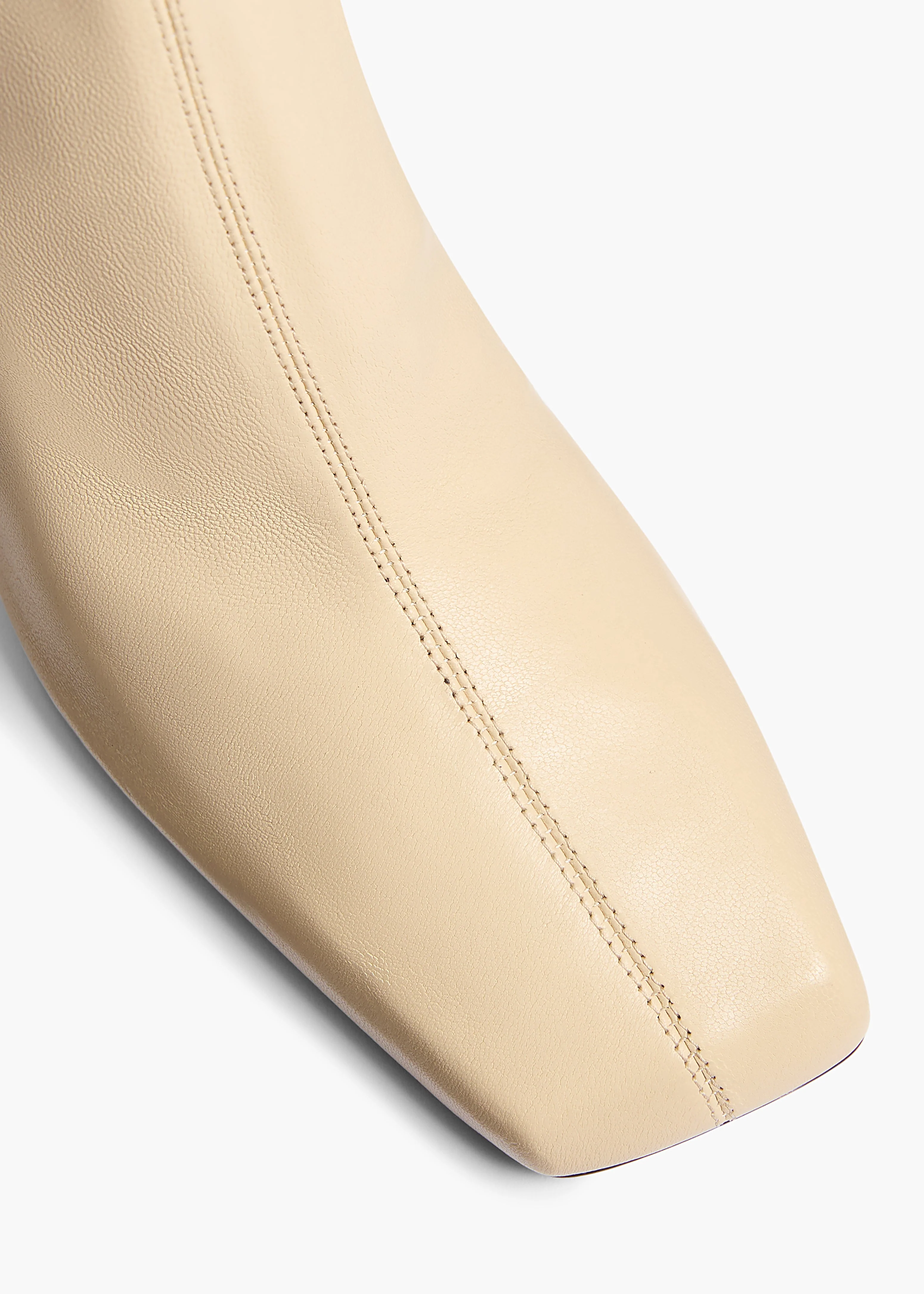 Khaite - Eva Mid Calf Boot in Sand Nappa Leather - Image 10