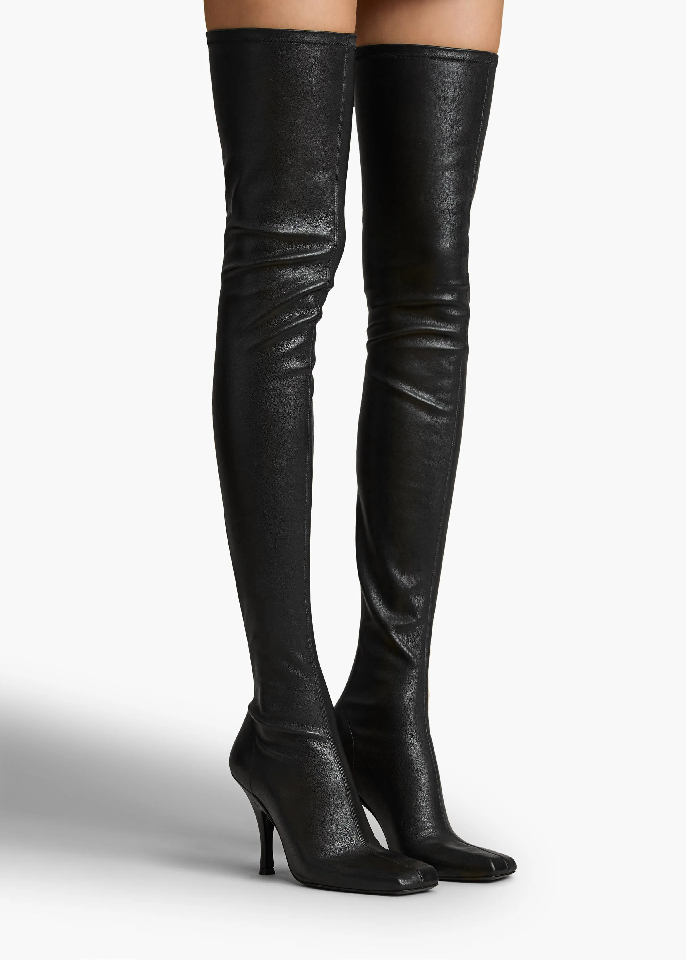 Khaite - Eva Over - the - Knee Boot in Black Nappa Leather - Image 11