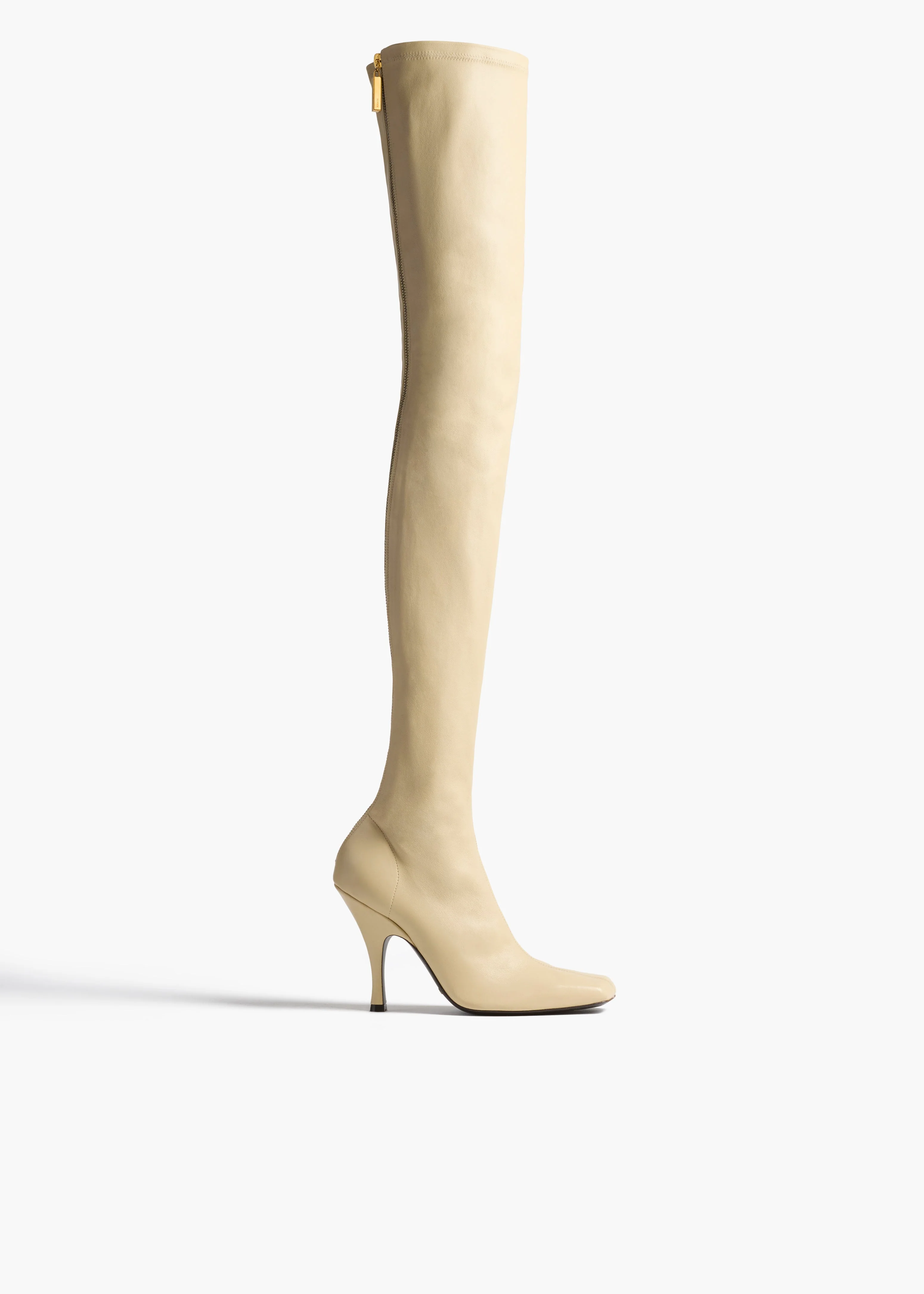 Khaite - Eva Over - the - Knee Boot in Sand Nappa Leather