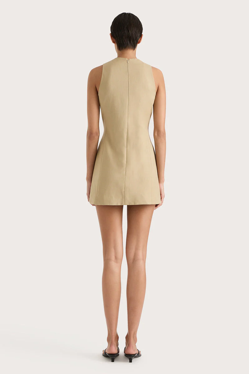 Faithfull - Eveline Mini Dress Caramel - Final Sale - Image 4
