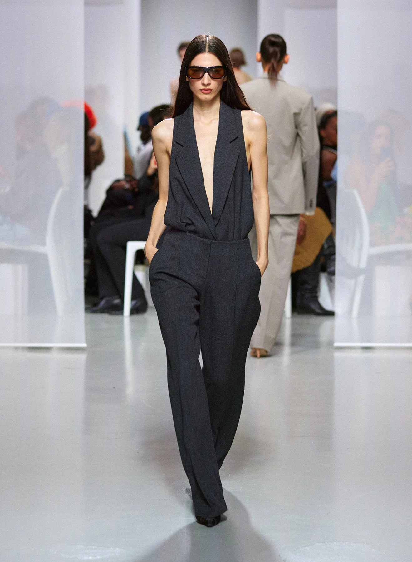 Christopher Esber - Facile Tailored Twill Bodysuit - Image 2