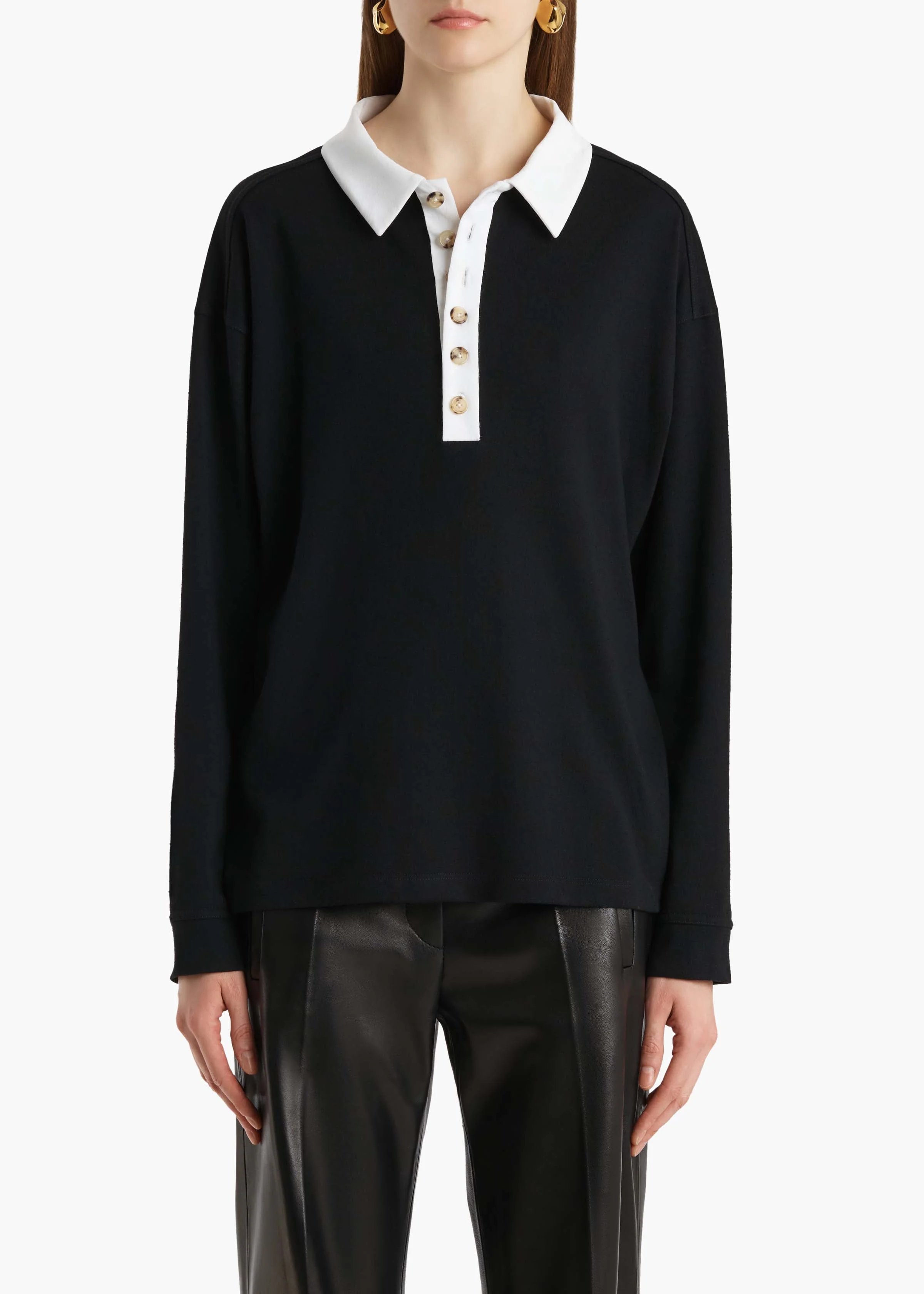 Khaite - Faithful Top in Black and White - Image 10