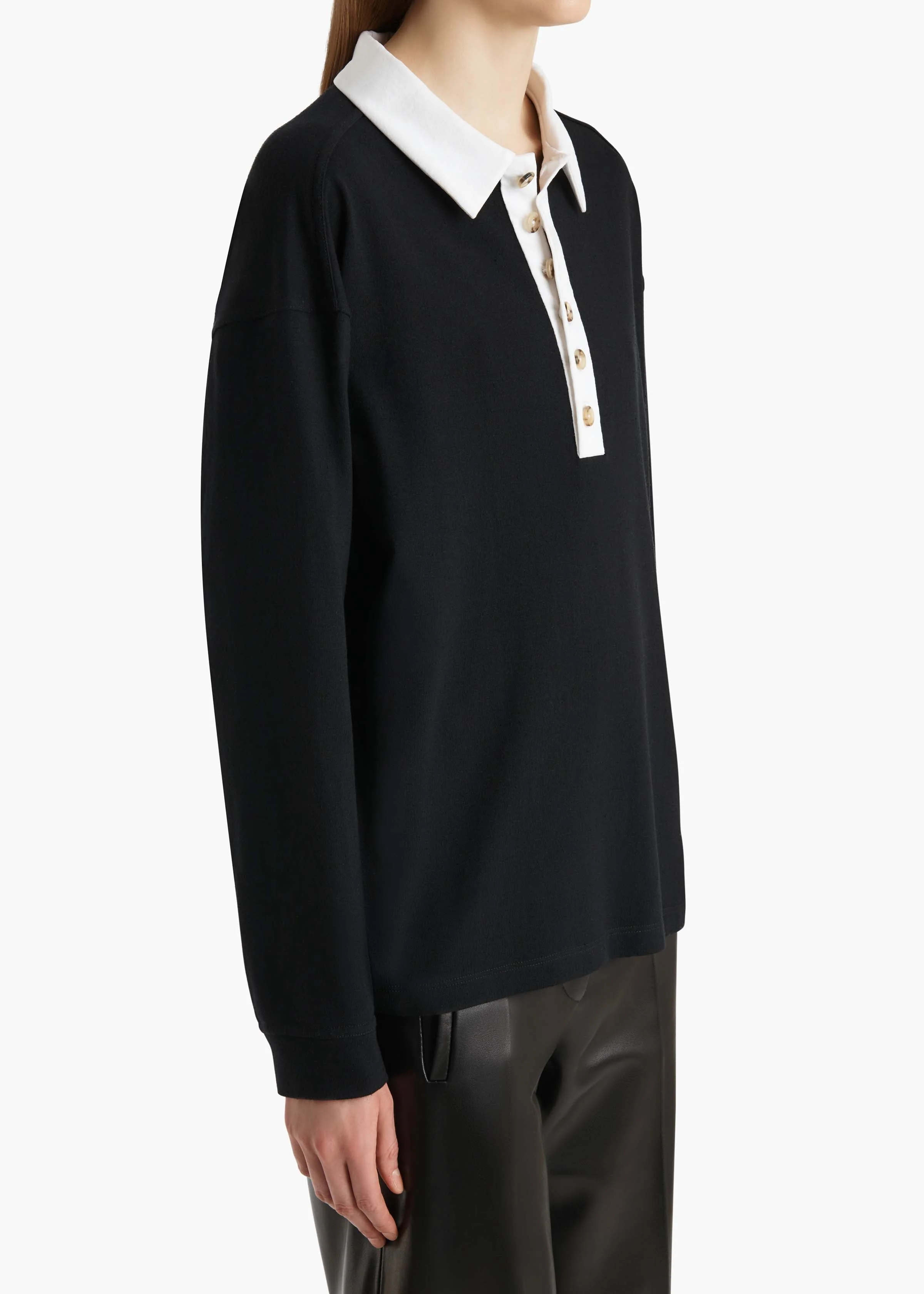 Khaite - Faithful Top in Black and White - Image 6