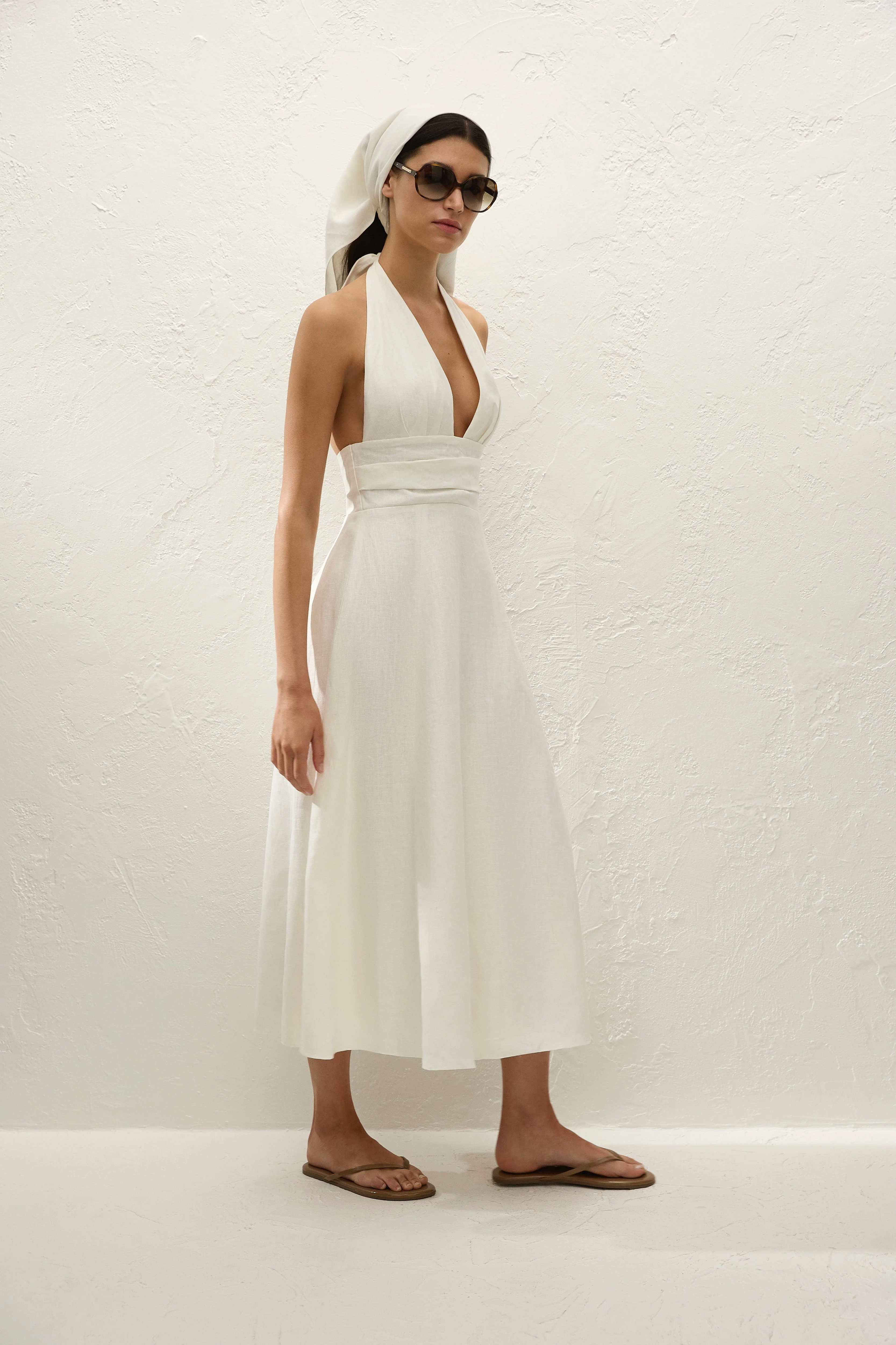 Faithfull - Bianca Midi Dress White - Image 3