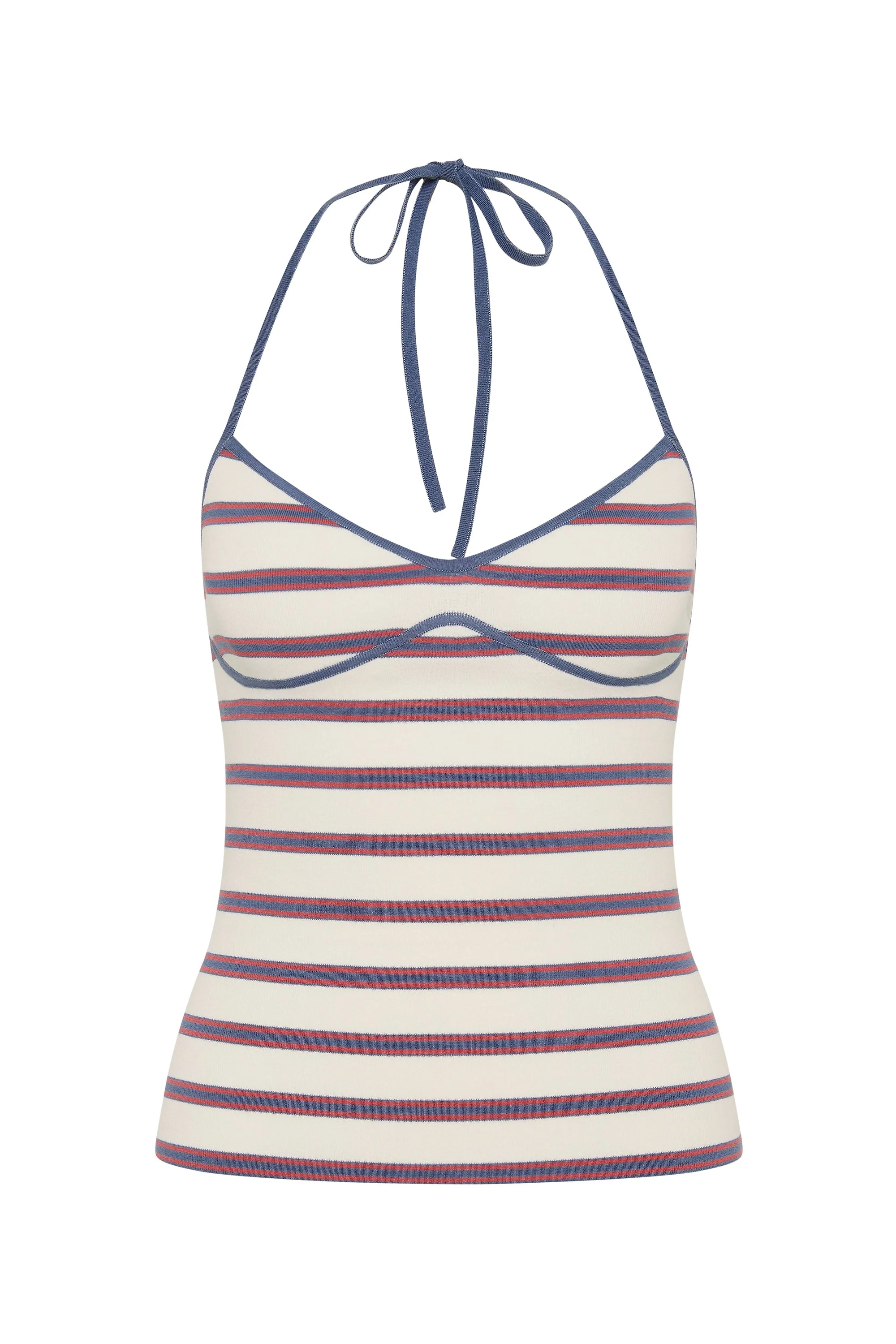 Faithfull - Citara Halter Top Vintage Breton Stripe Micro - Image 6