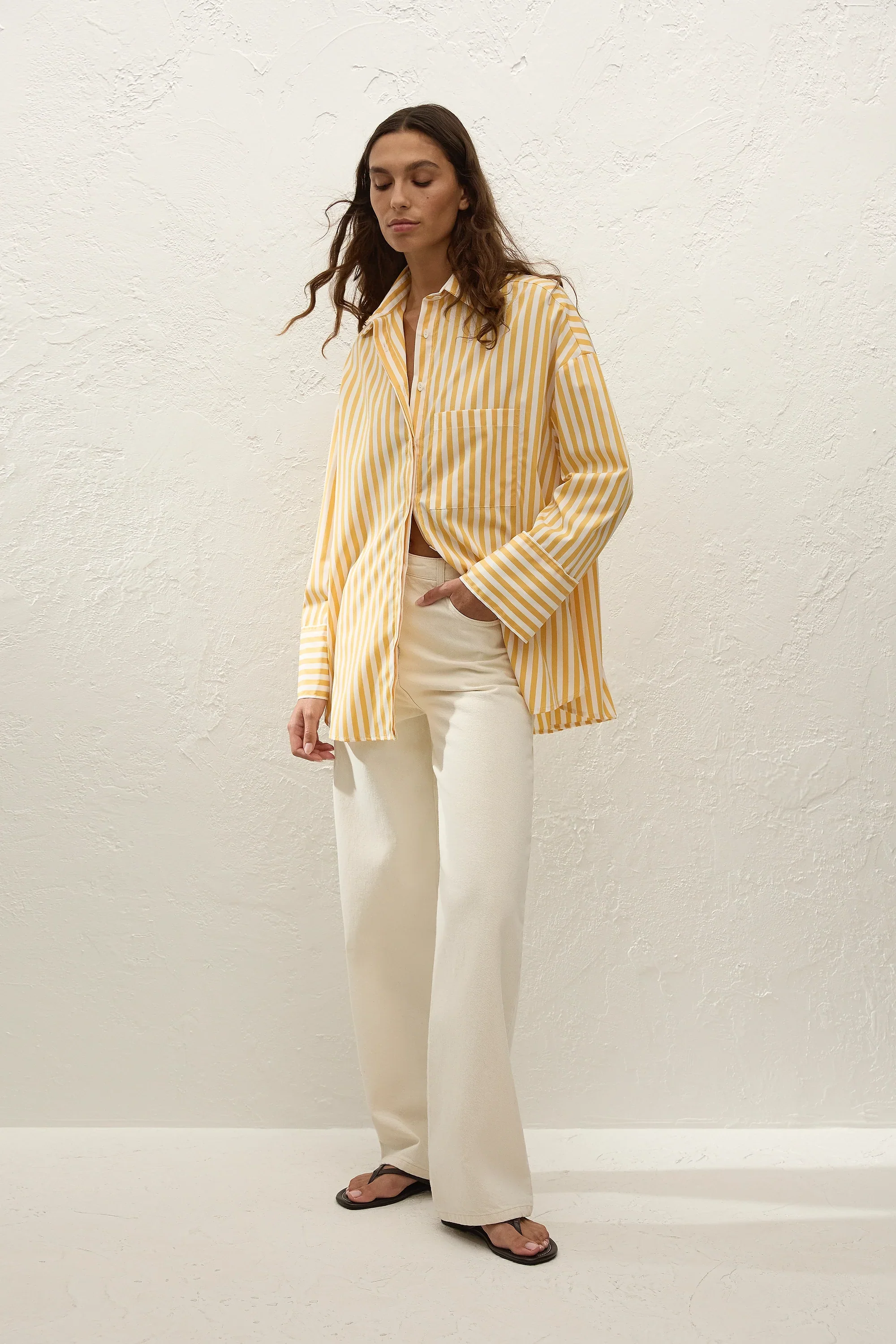 Faithfull - Clemente Shirt Orozco Stripe Mustard - Image 8