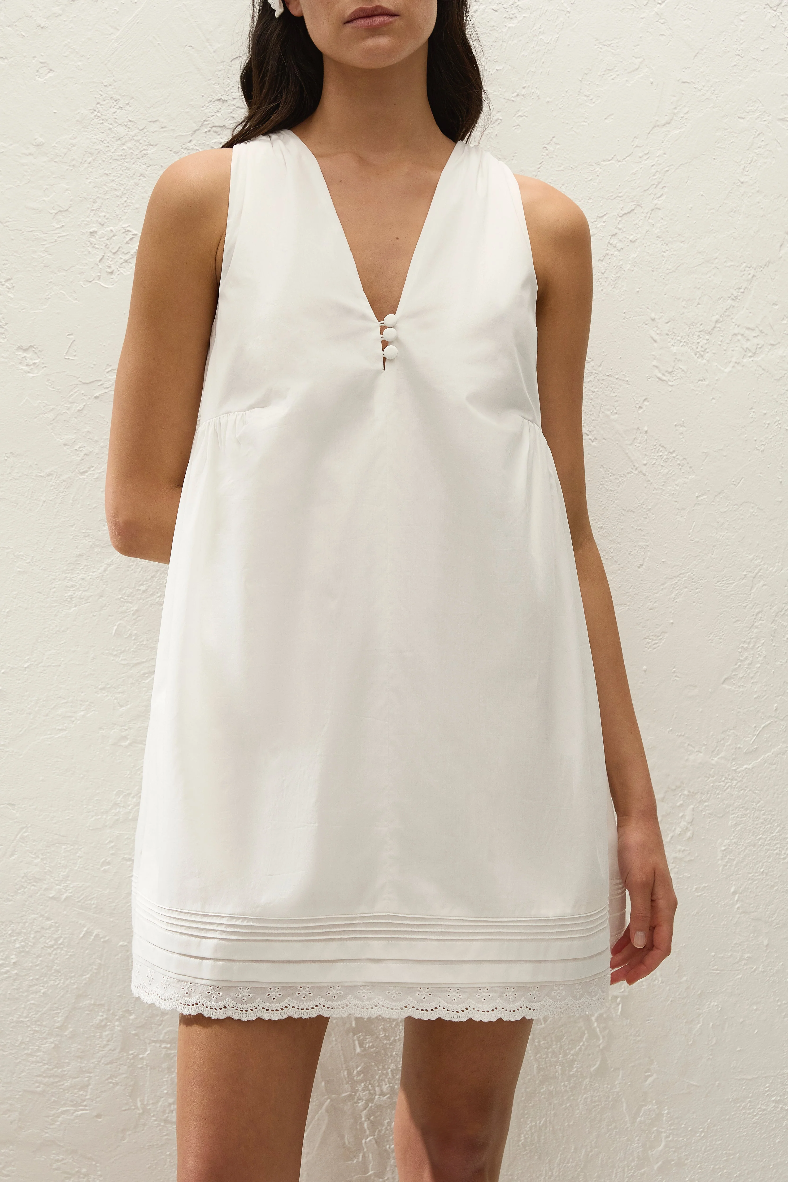 Faithfull - Dion Mini Dress Fiore Lace White - Image 2