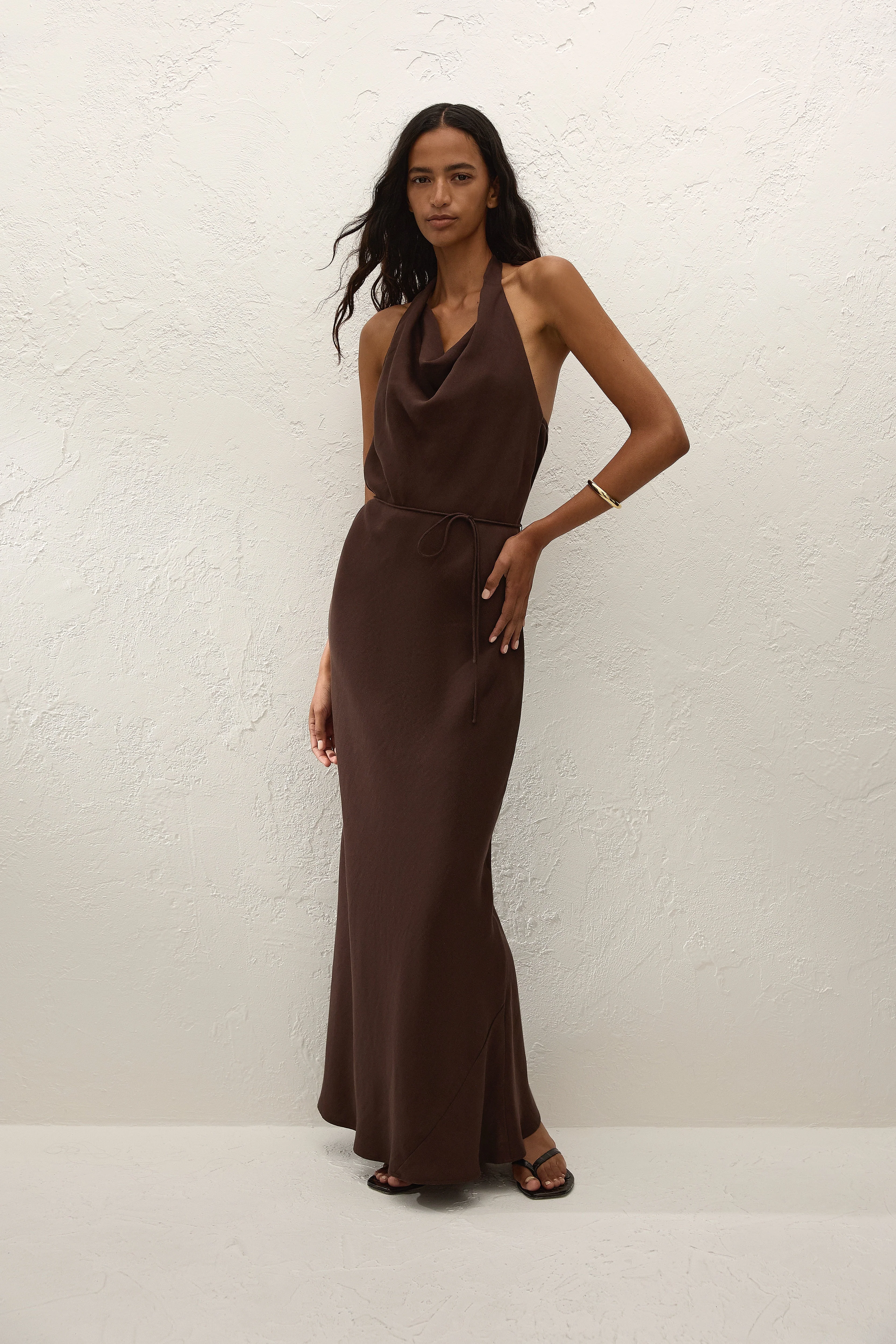 Faithfull - Izaro Maxi Dress Chocolate - Image 3