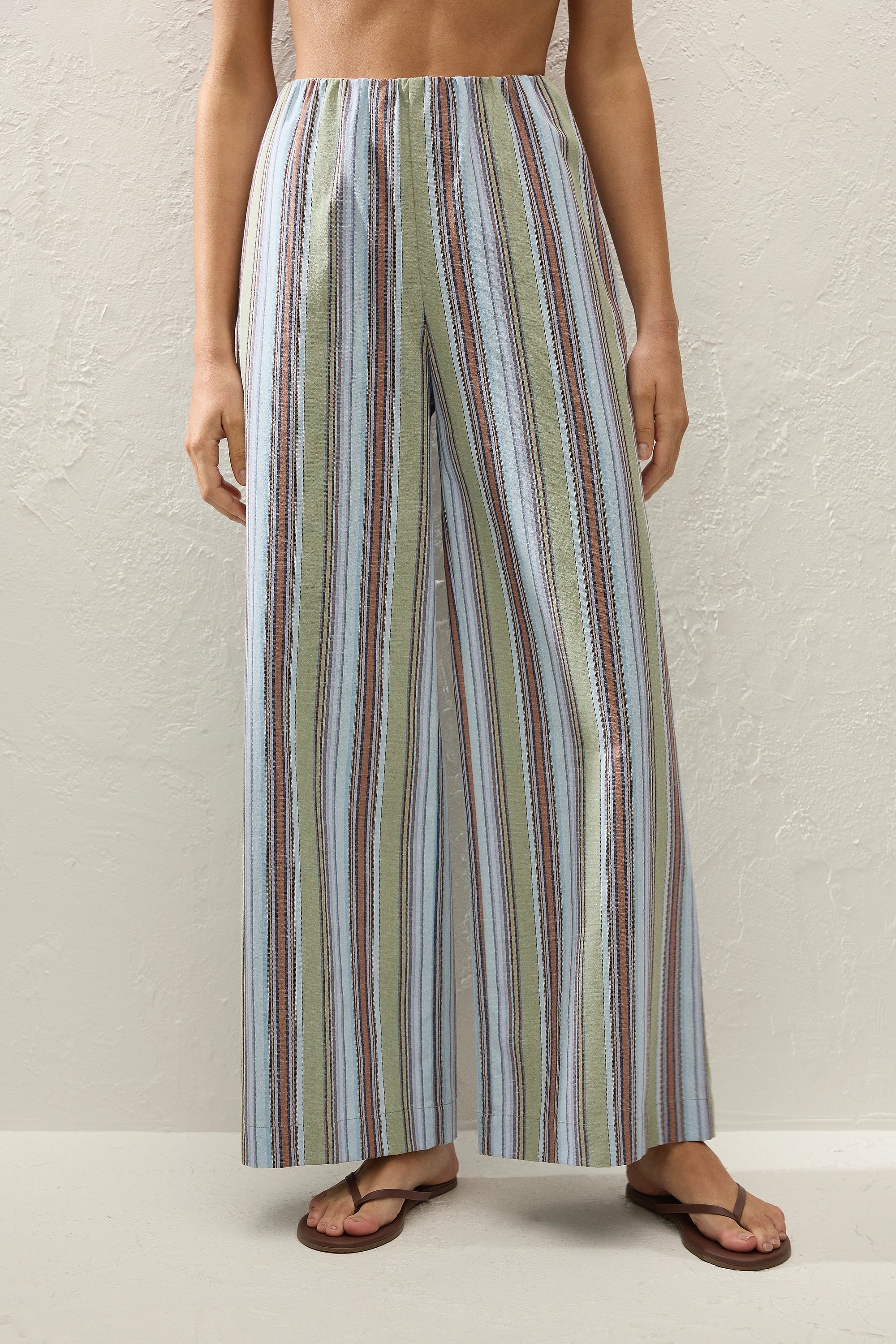 Faithfull - Lane Pant Agua Stripe Blue - Image 2