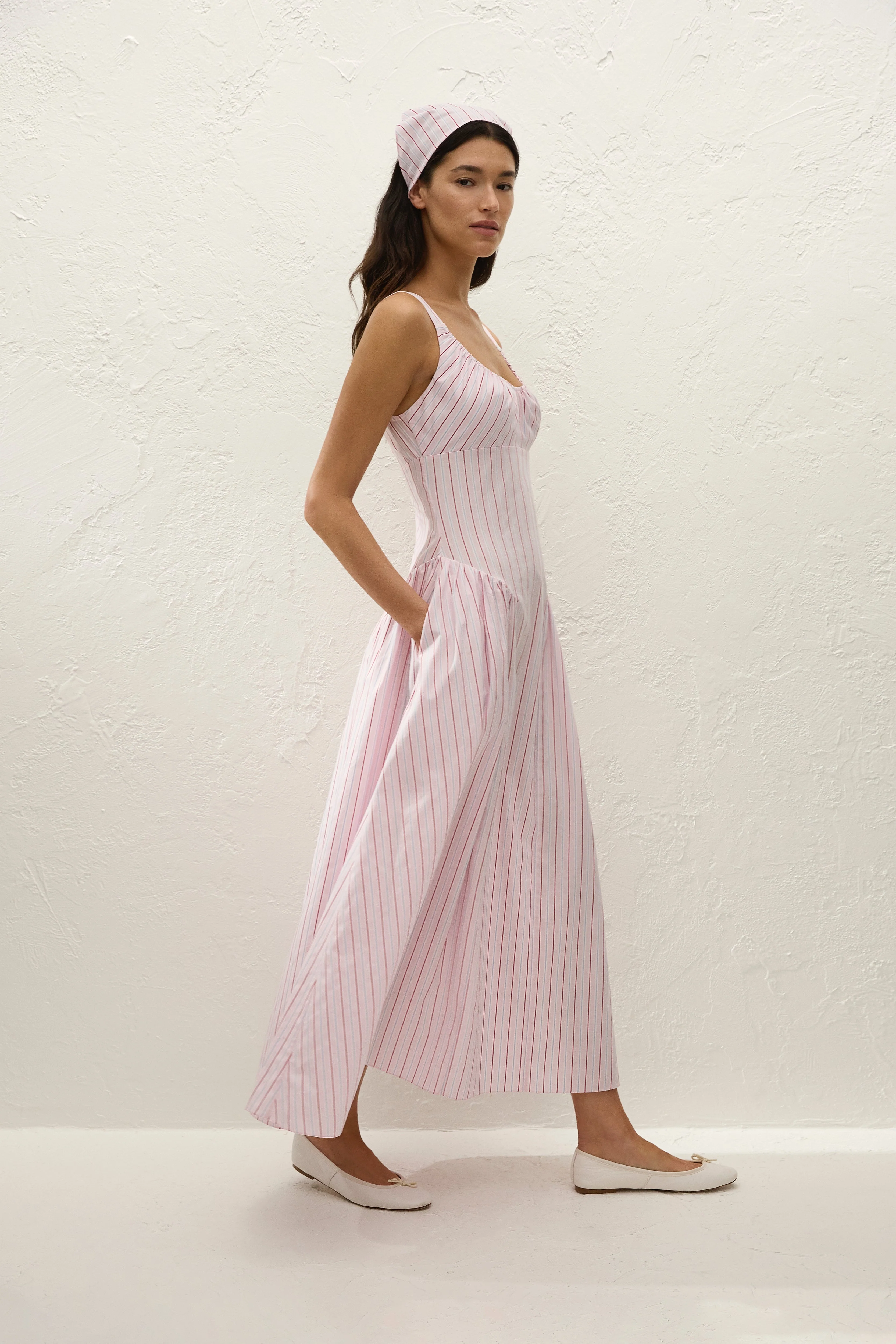 Faithfull - Lucia Head Scarf Fiori Stripe Palazzo - Image 5