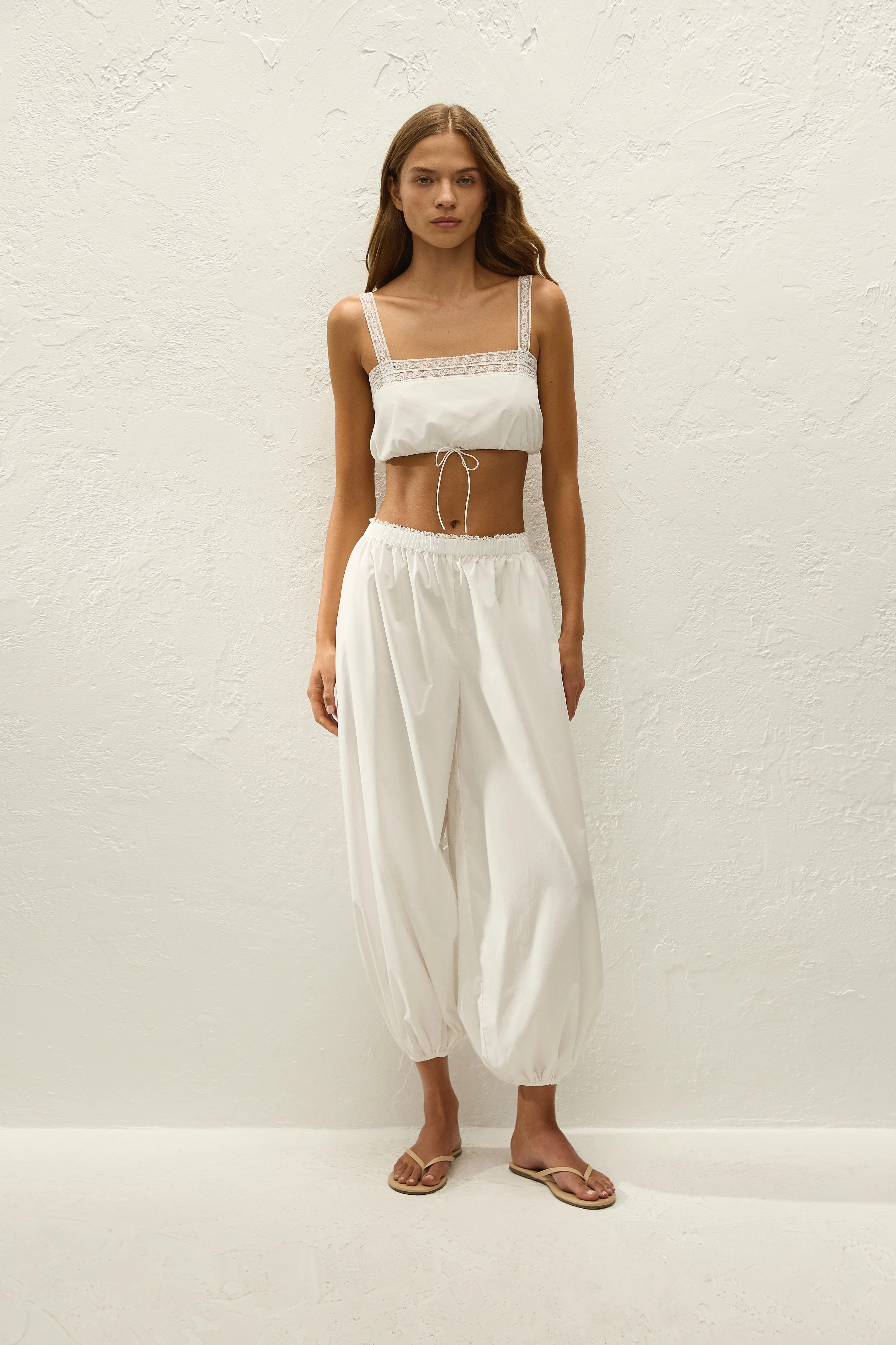 Faithfull - Maratea Pant Ixora Lace White