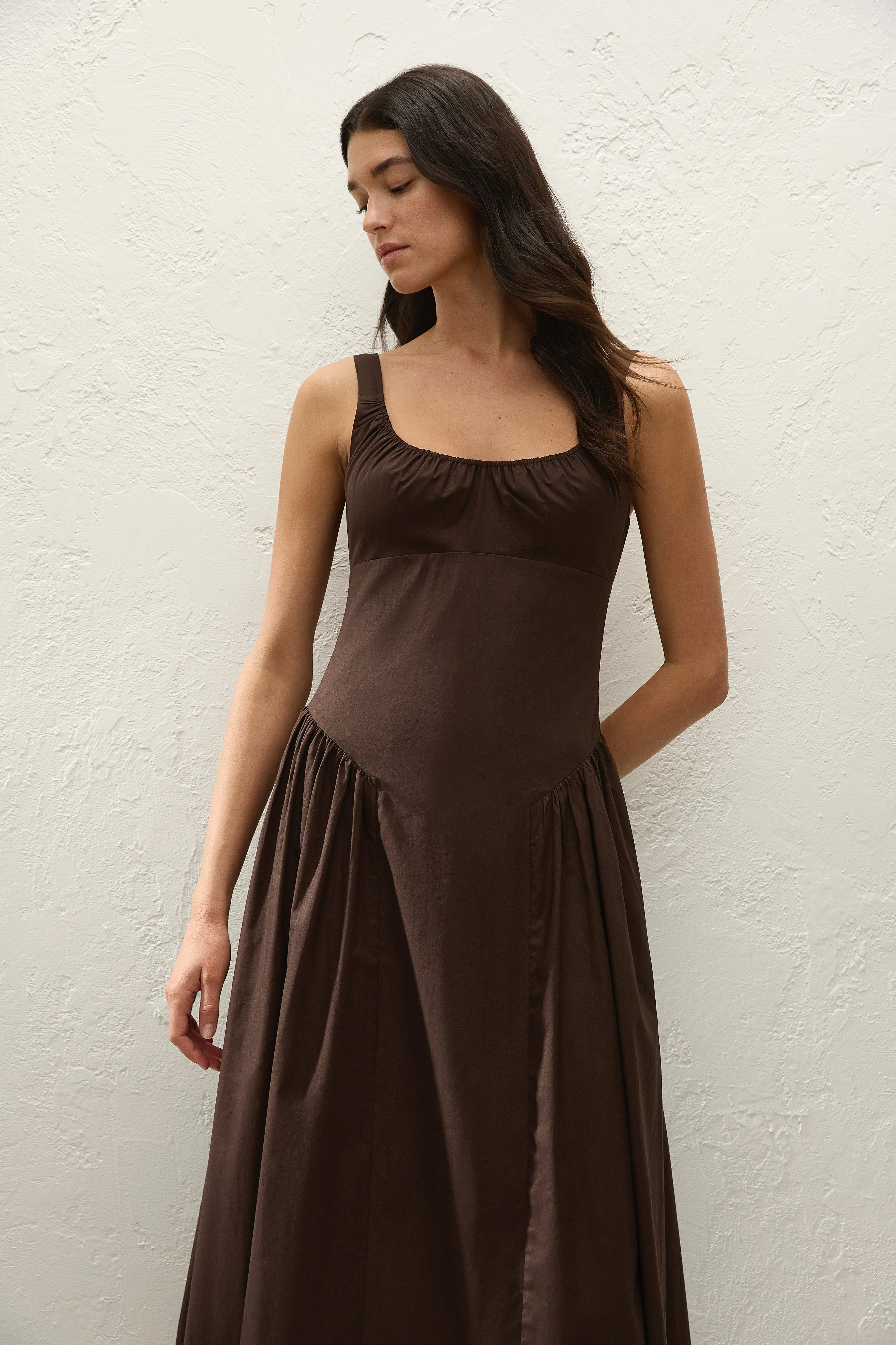 Faithfull - Marcella Midi Dress Espresso - Image 3