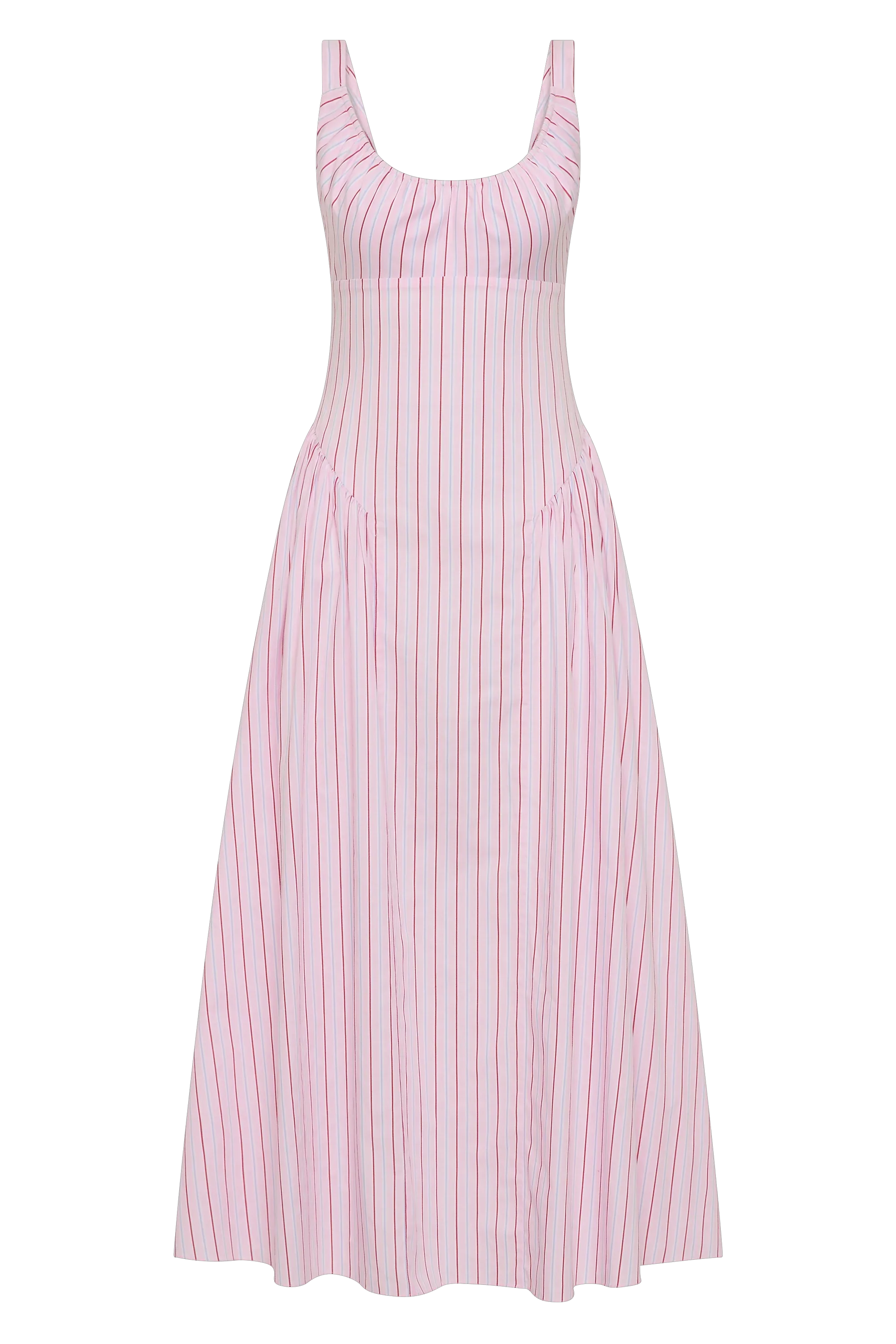 Faithfull - Marcella Midi Dress Fiori Stripe Palazzo - Image 8