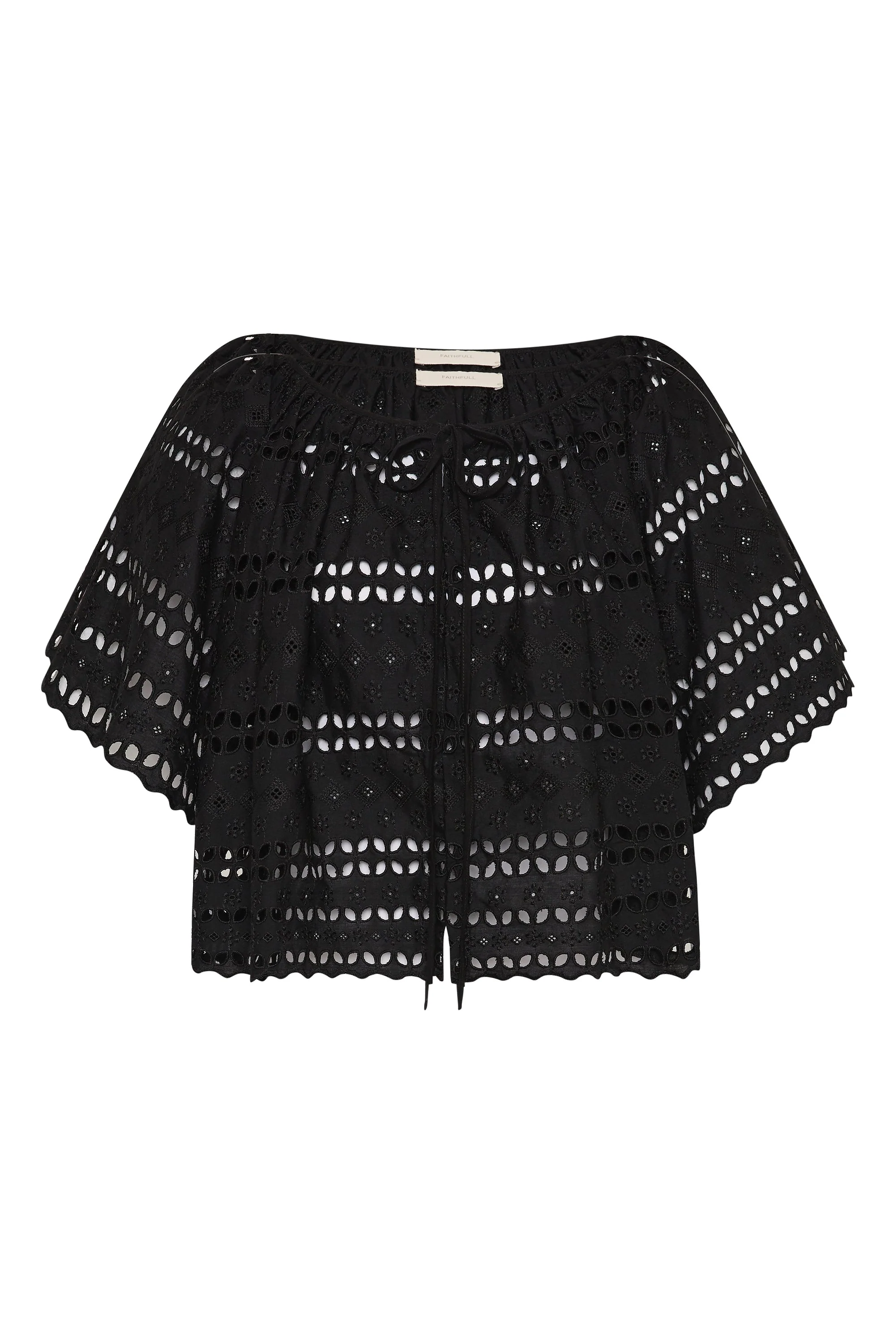 Faithfull - Mitla Top Rosa Broderie Black - Image 11