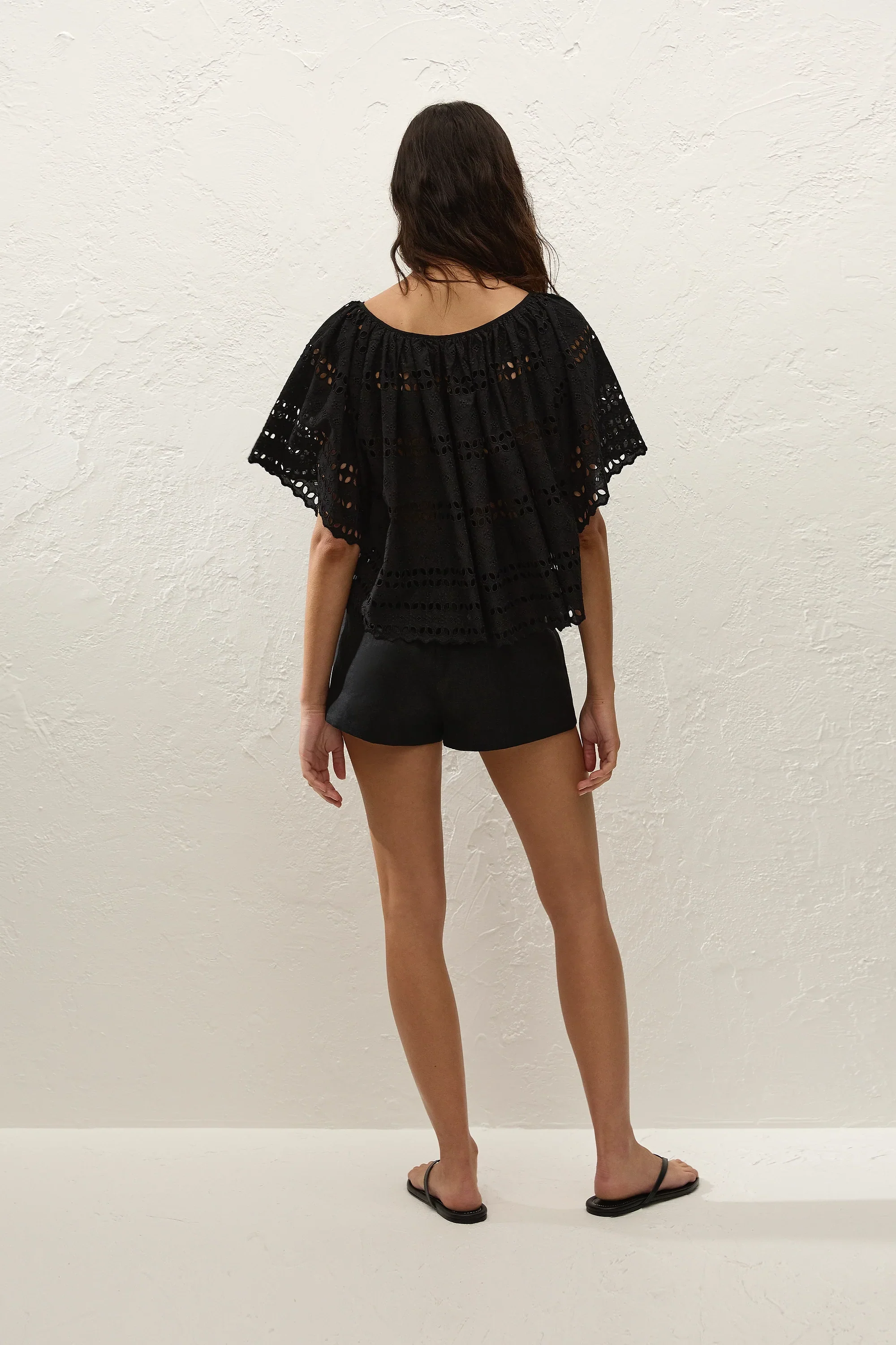 Faithfull - Mitla Top Rosa Broderie Black - Image 8