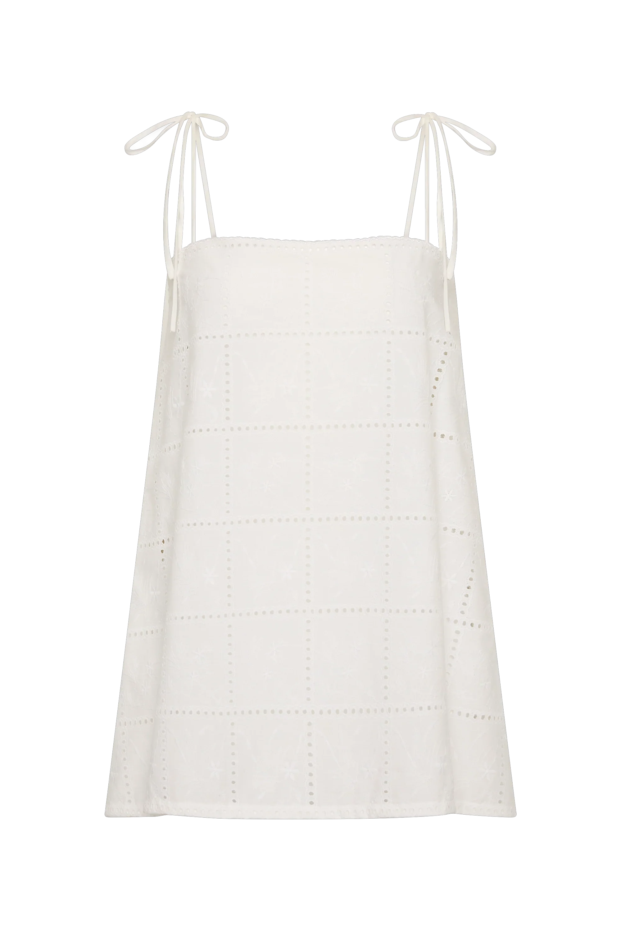 Faithfull - Mora Top Handkerchief Broderie White - Image 6