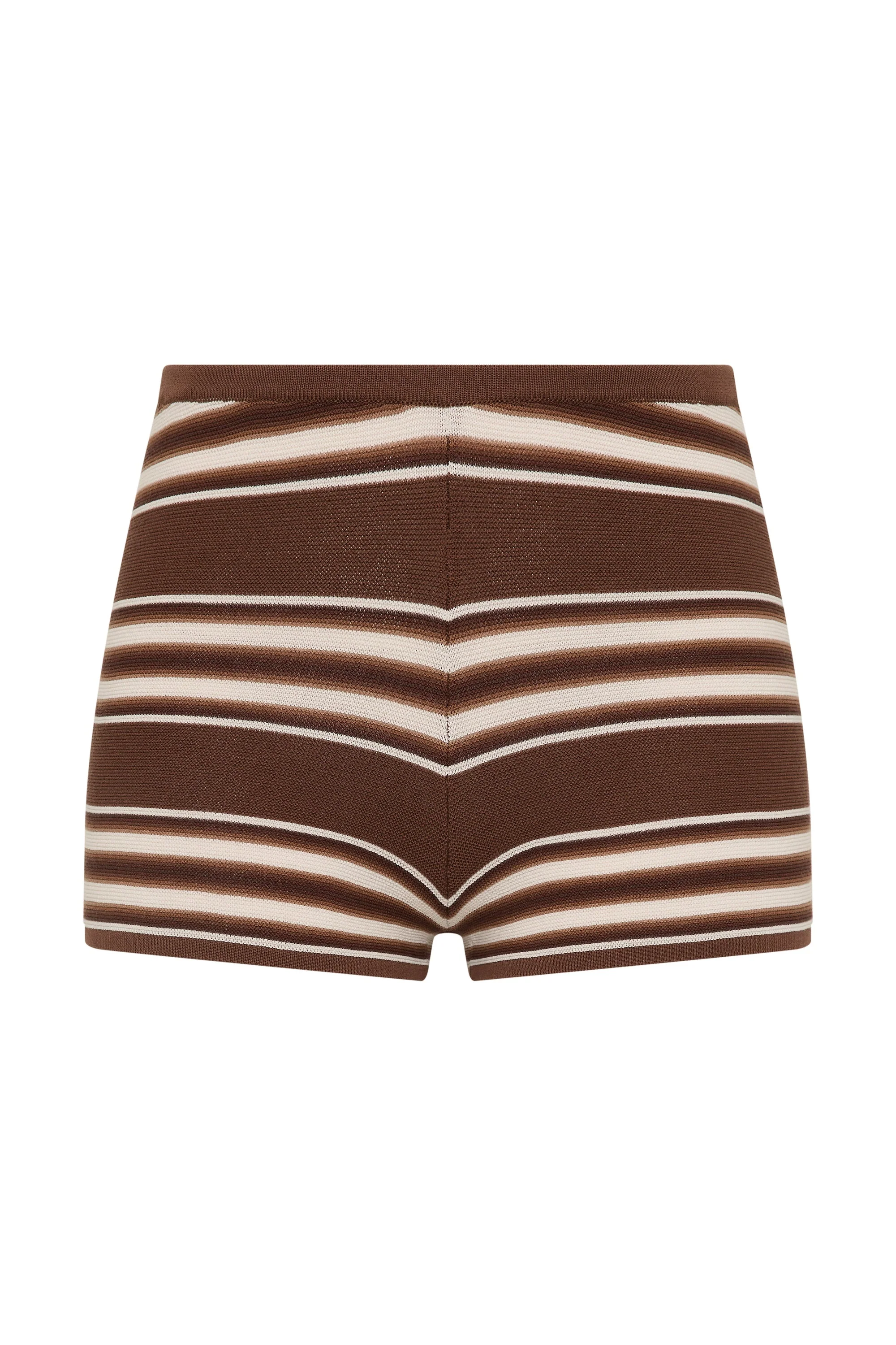 Faithfull - Playa Mini Short Ombre Stripe Macro Carob - Image 6