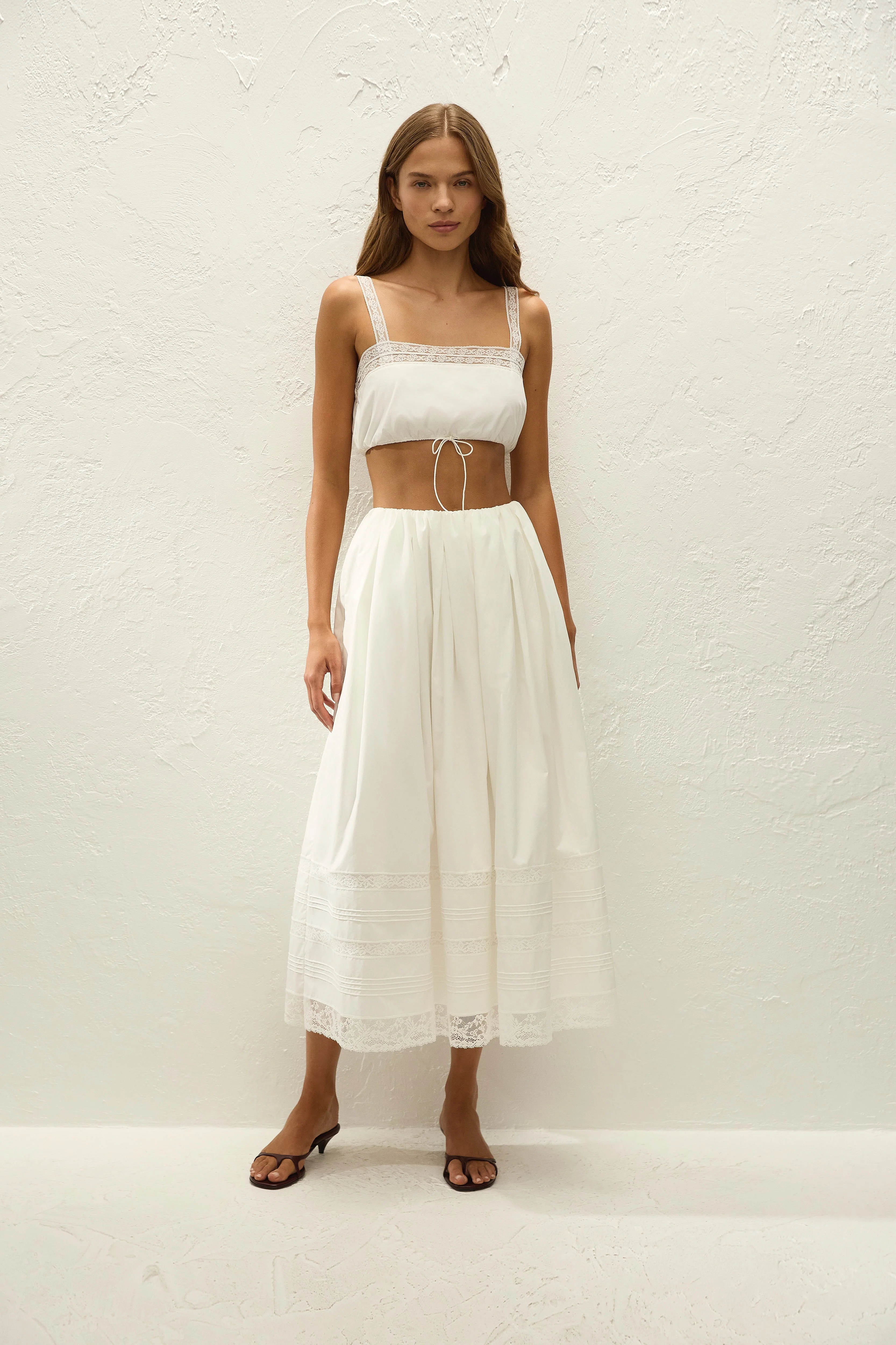 Faithfull - Renee Top Ixora Lace White