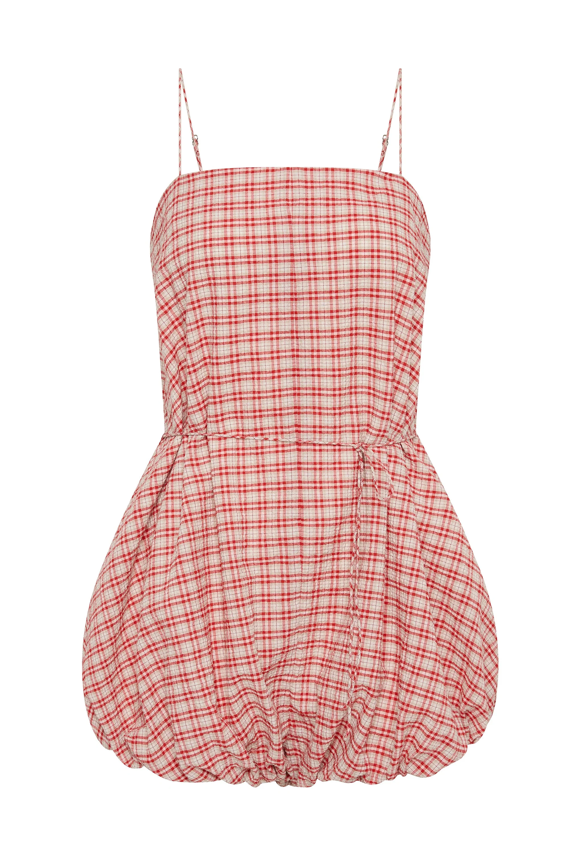 Faithfull - Riatto Playsuit Vintage Red Check - Image 6