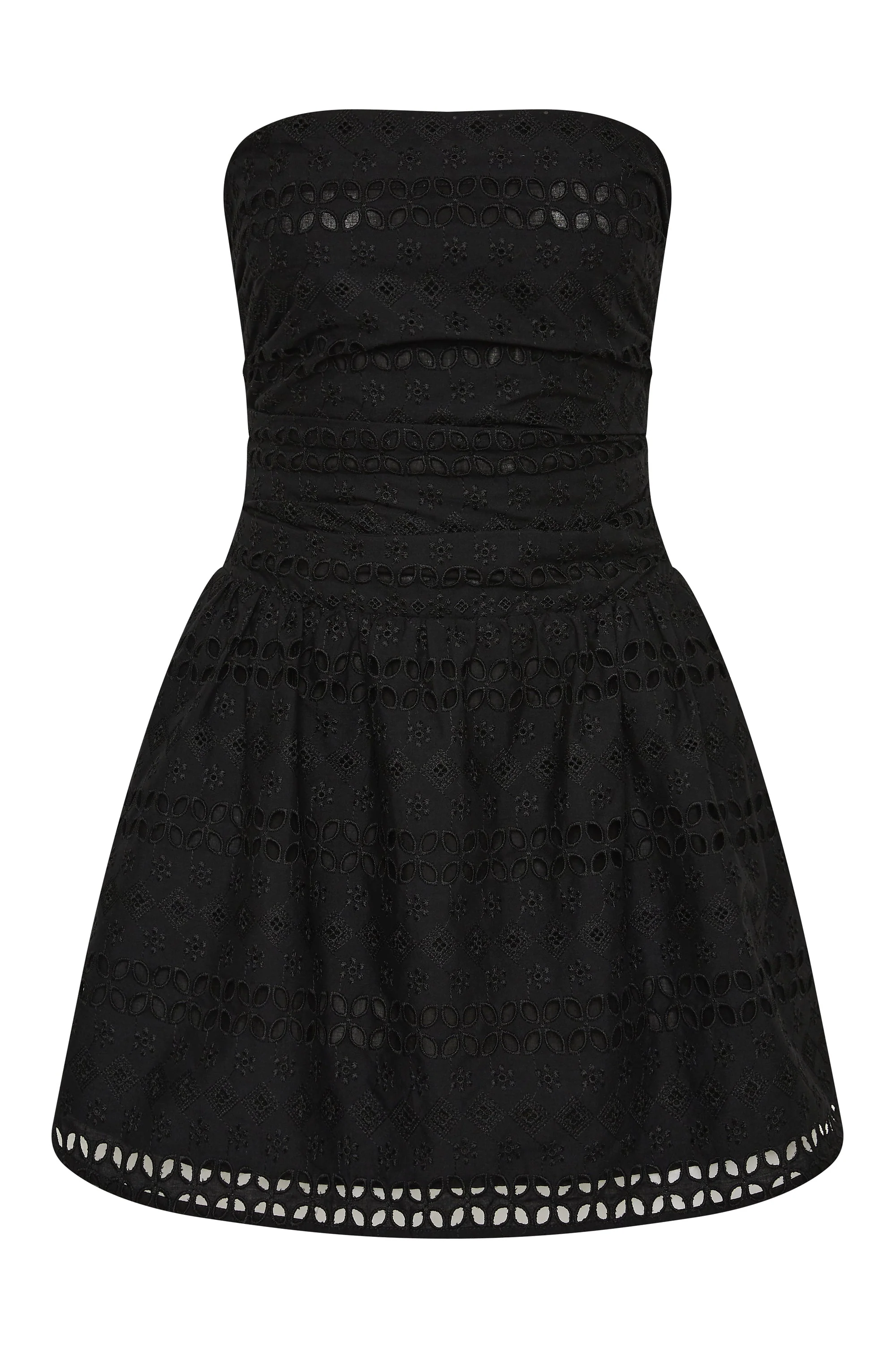Faithfull - Roja Mini Dress Rosa Broderie Black - Image 6