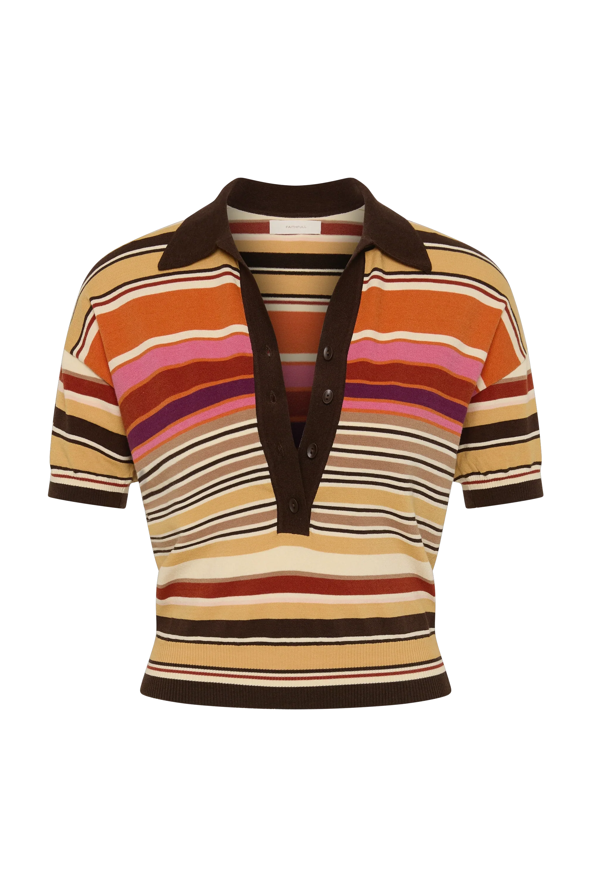 Faithfull - Sable Polo Shirt Murano Amber - Image 7