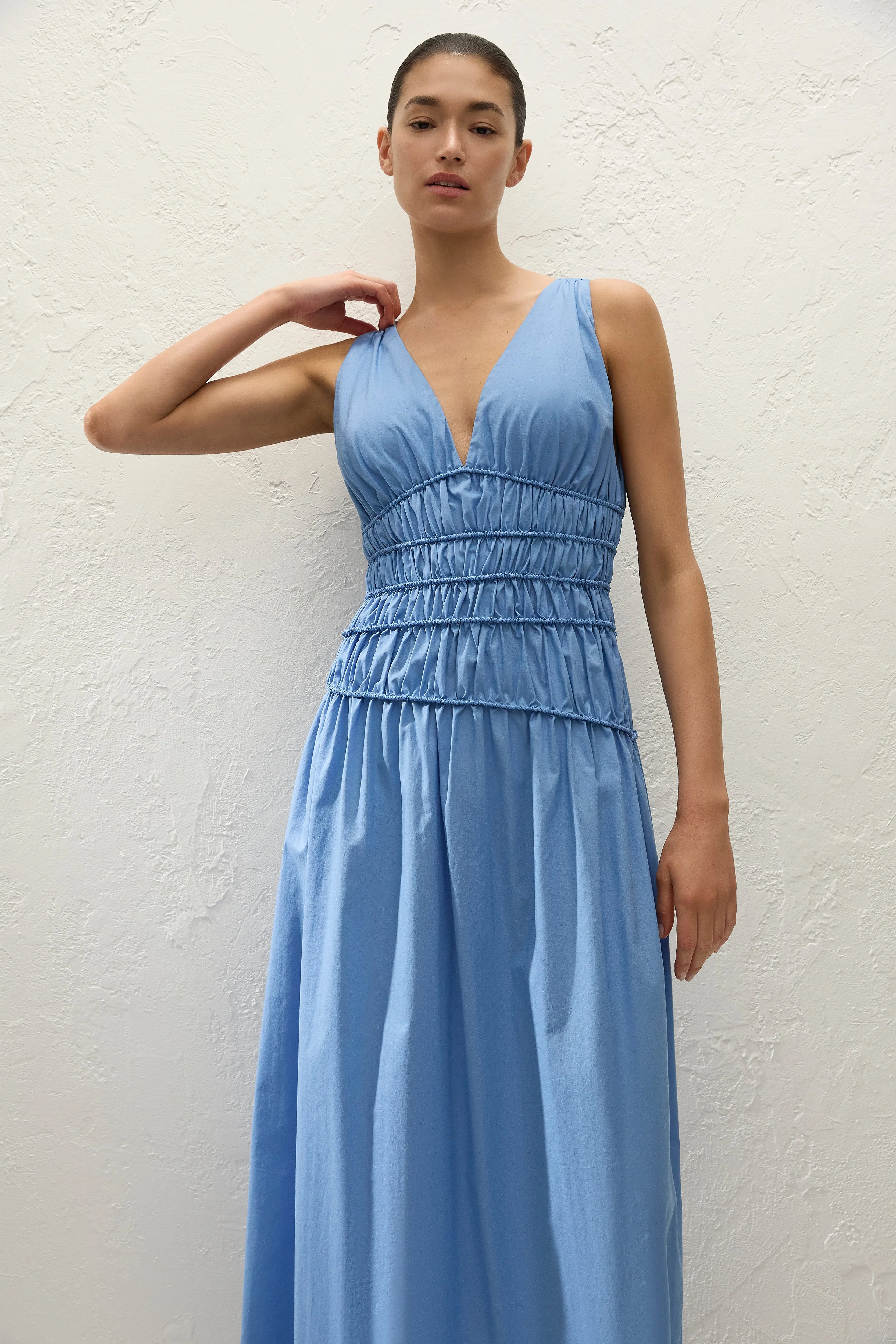 Faithfull - Saja Maxi Dress Venice Blue - Image 2