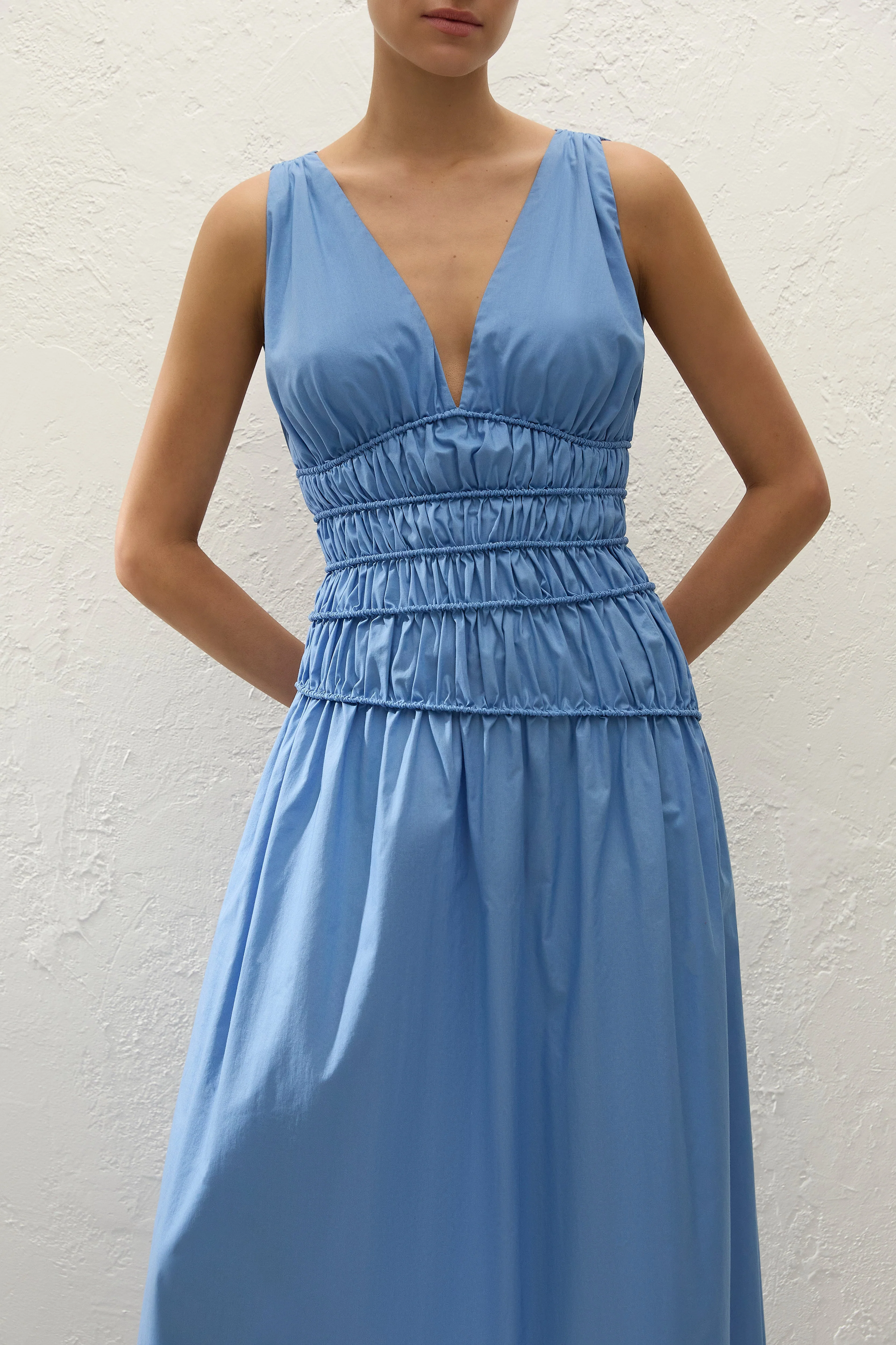 Faithfull - Saja Maxi Dress Venice Blue - Image 3