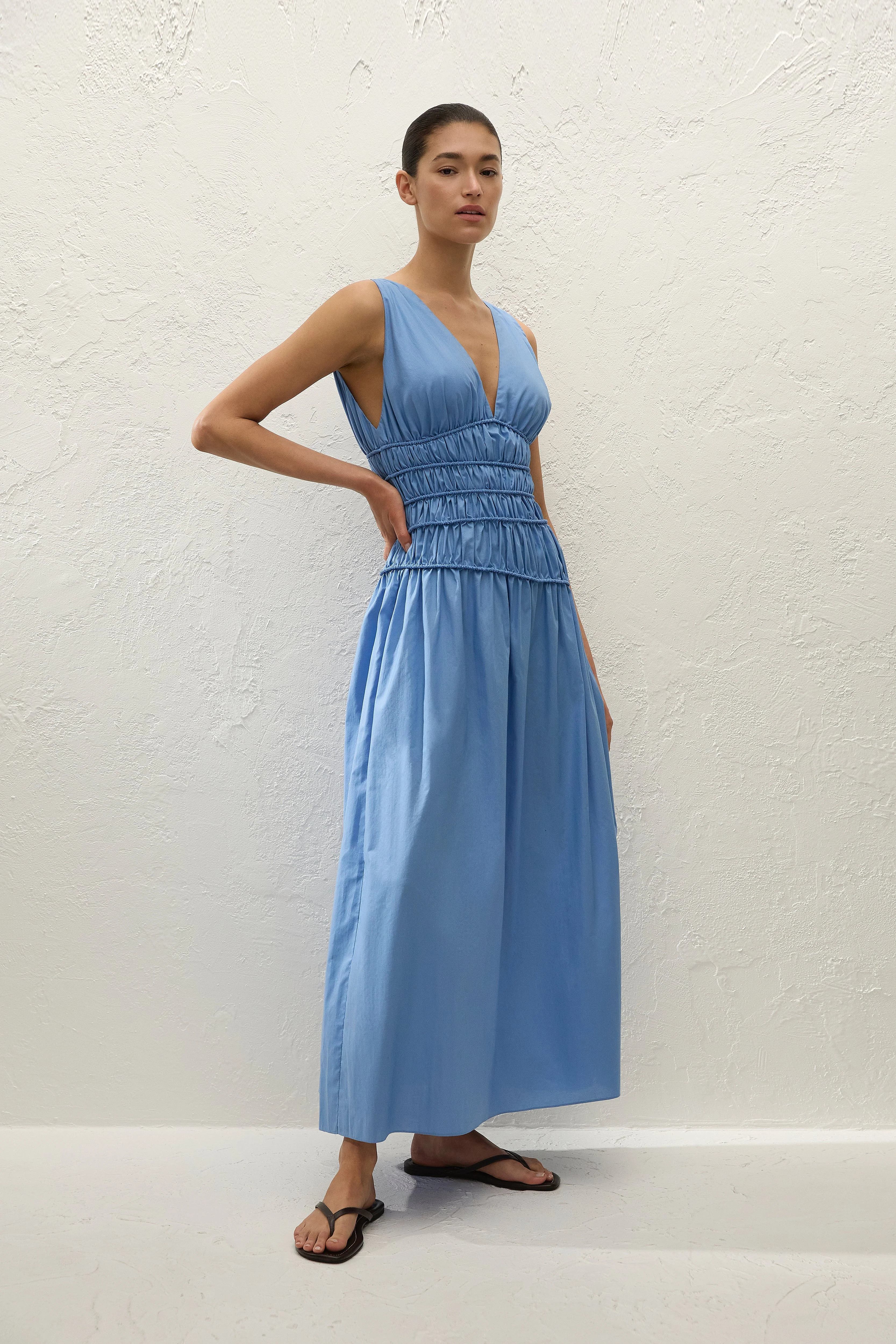 Faithfull - Saja Maxi Dress Venice Blue - Image 4