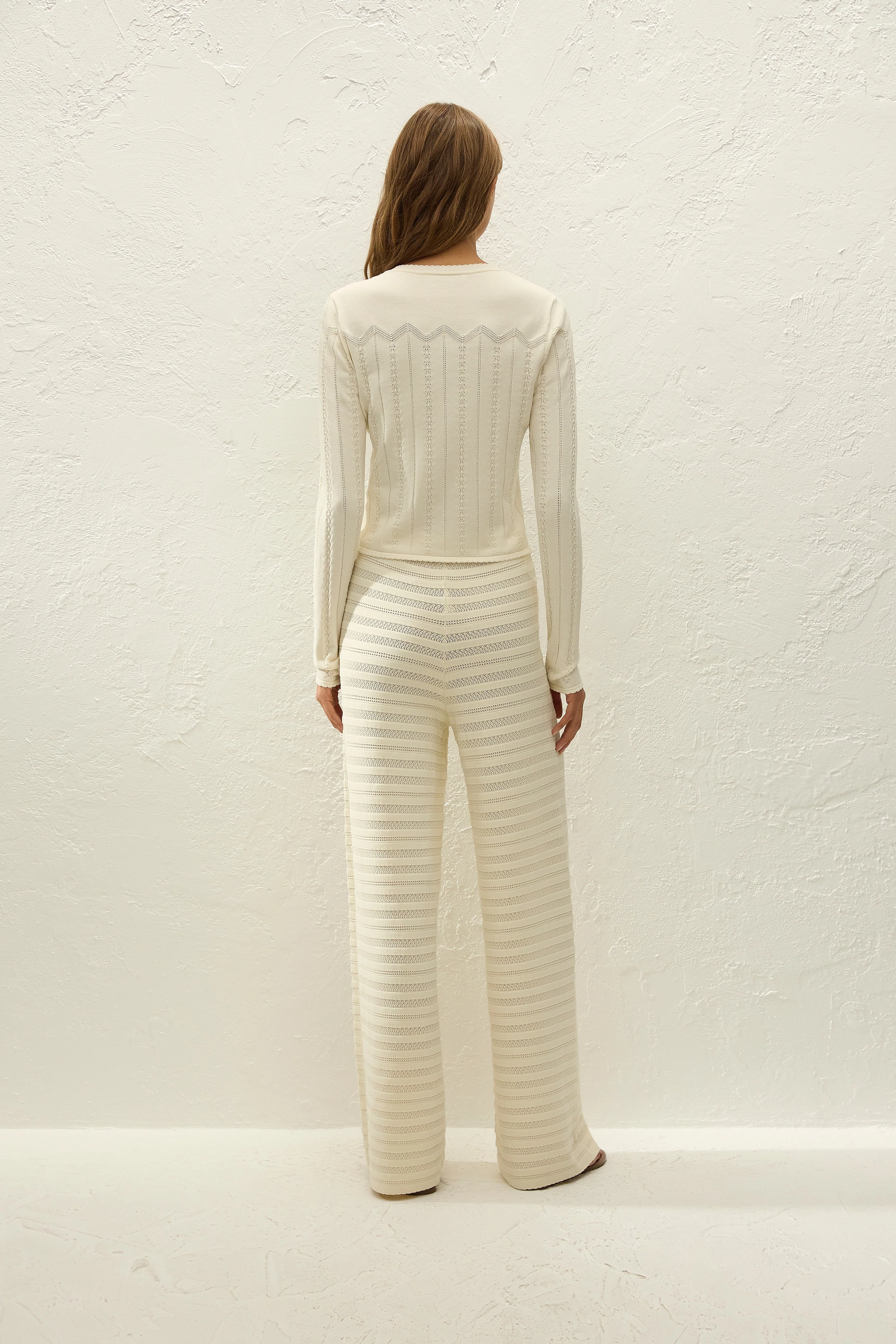 Faithfull - Selly Cardigan Maja Pointelle Vintage White - Image 5