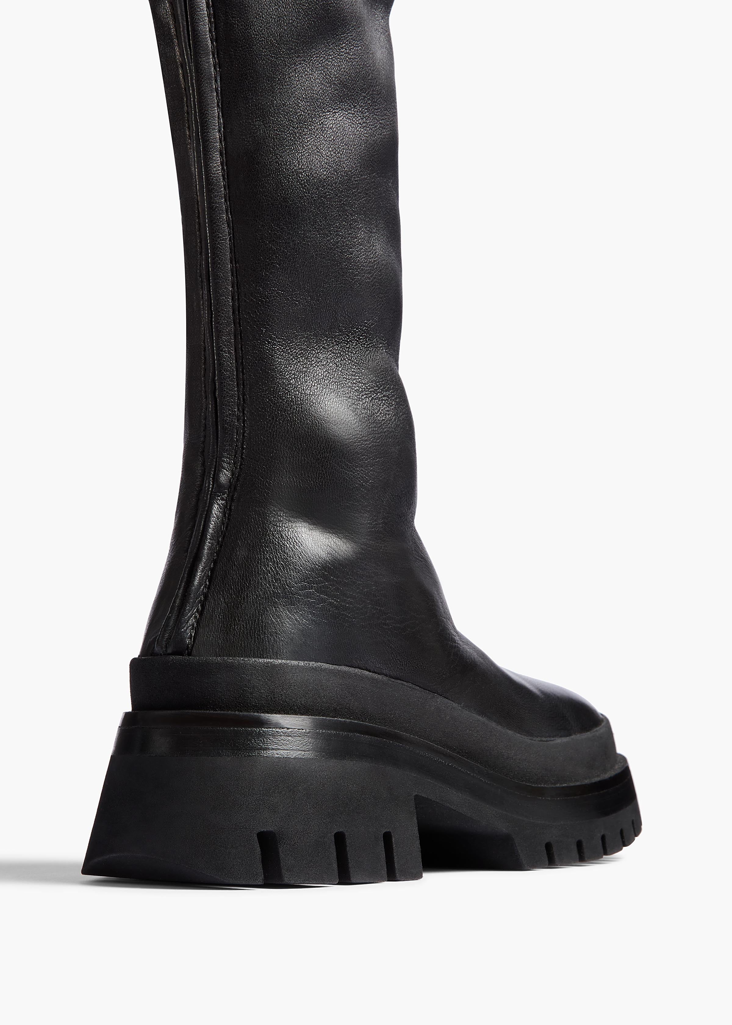 Khaite - Fallon Over - the - Knee Boot in Black Leather - Image 9